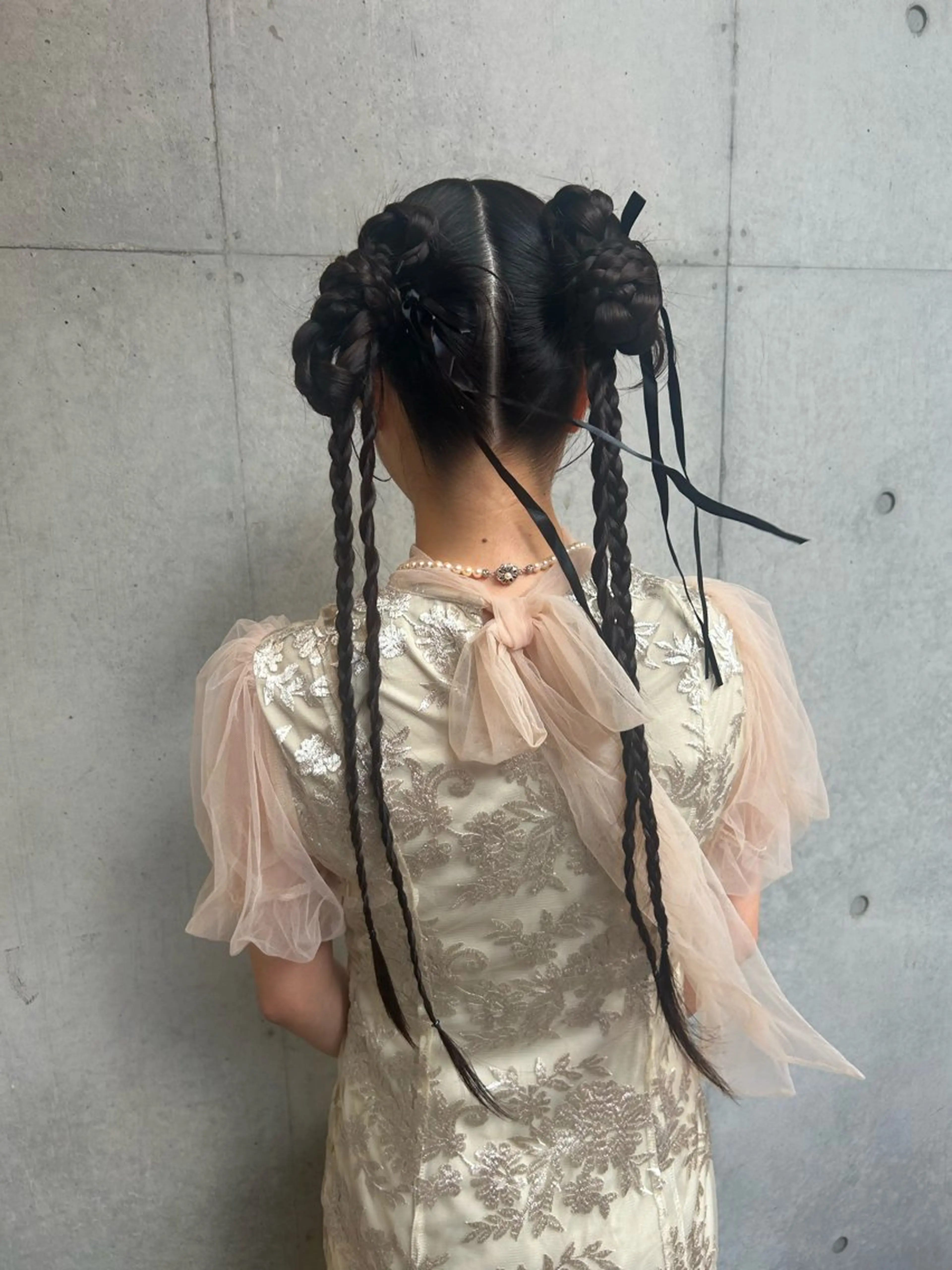 ロング ヘアアレンジ ヘアセット 勝野 麻美のヘアスタイル