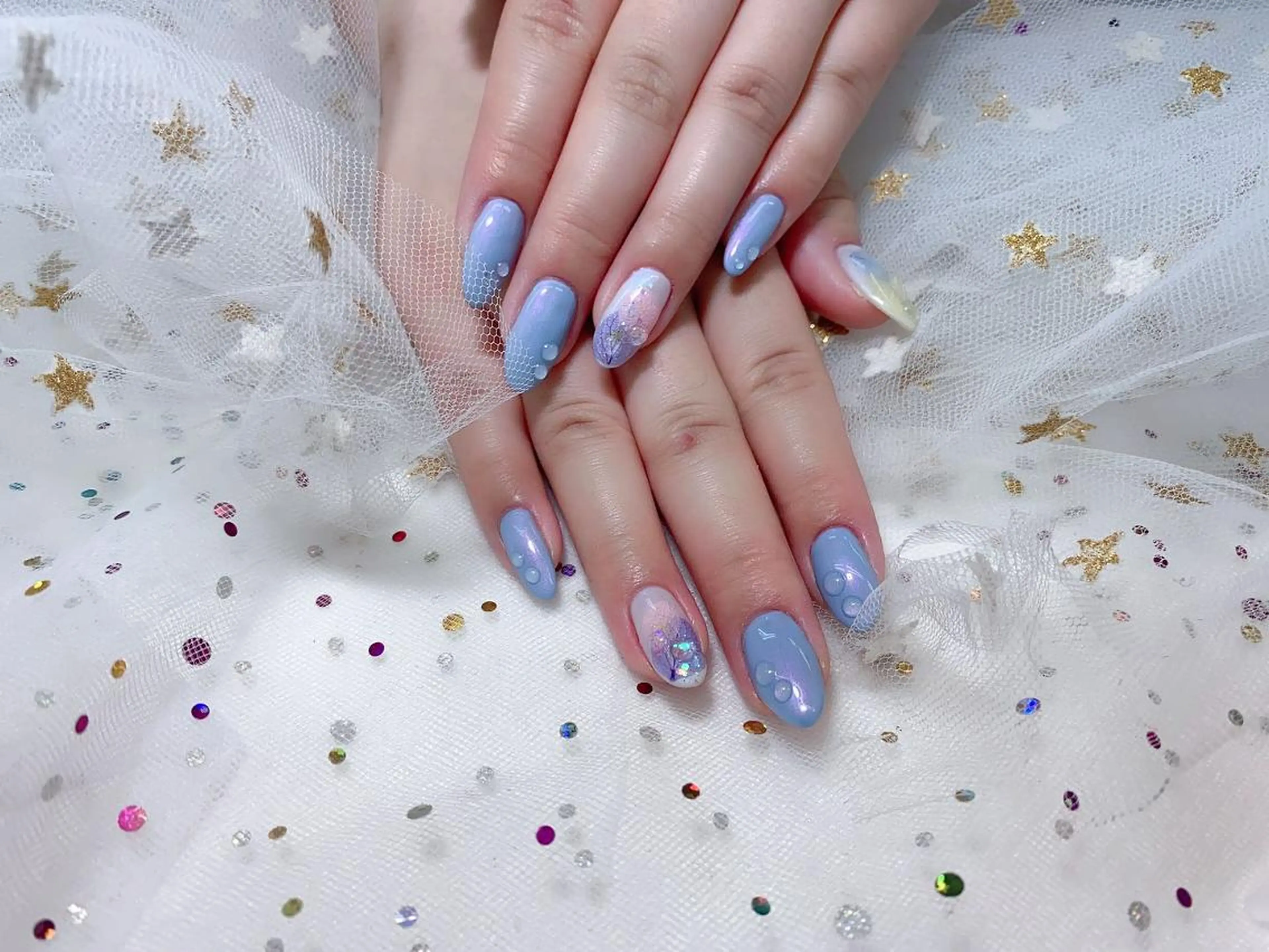 ネイル 🦋ネイルサロン ブラン🌈ゆりのネイルデザイン