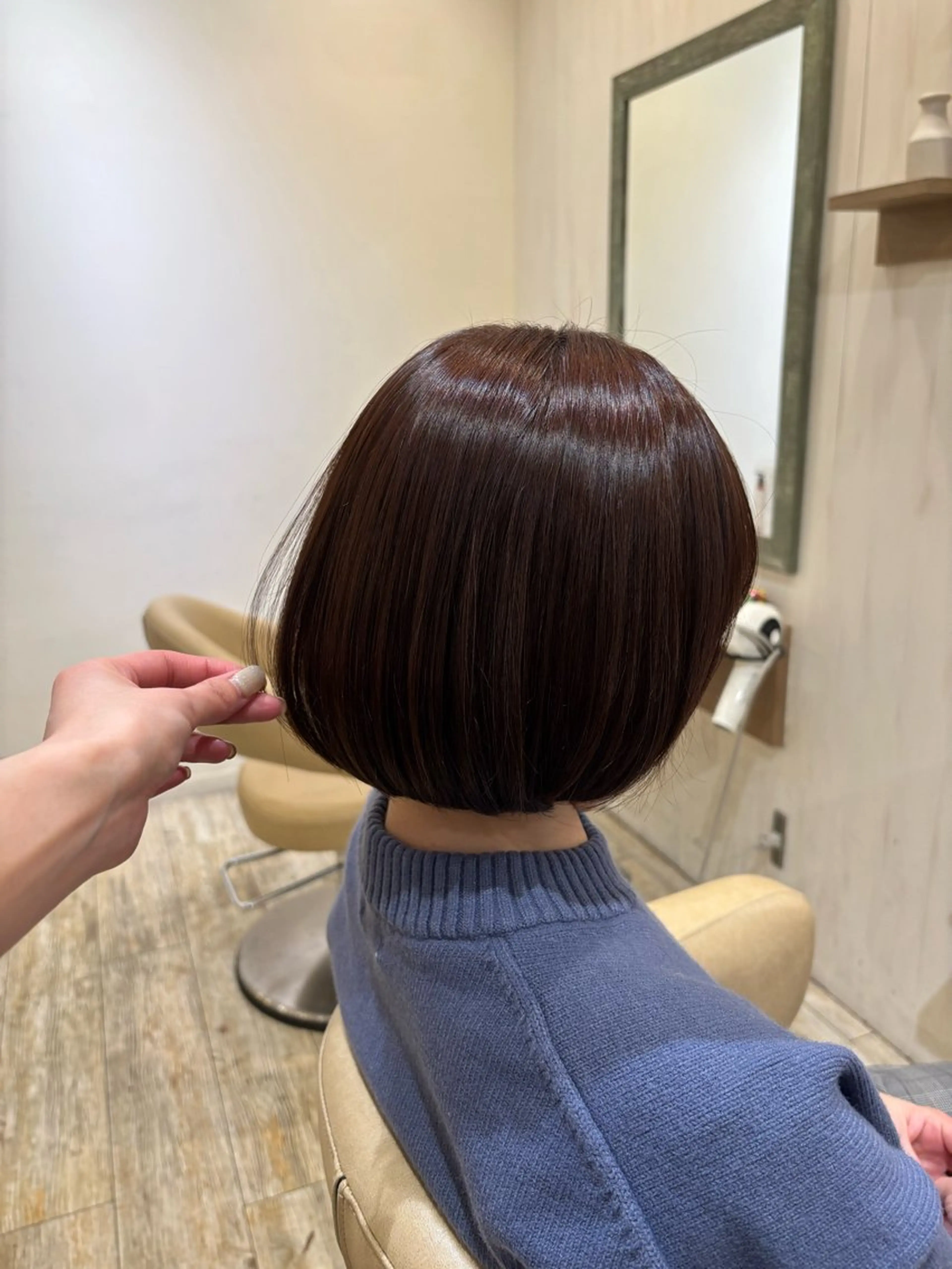 ミディアム レイヤーカット 似合わせカット /ニュアンスパーマのヘアスタイル