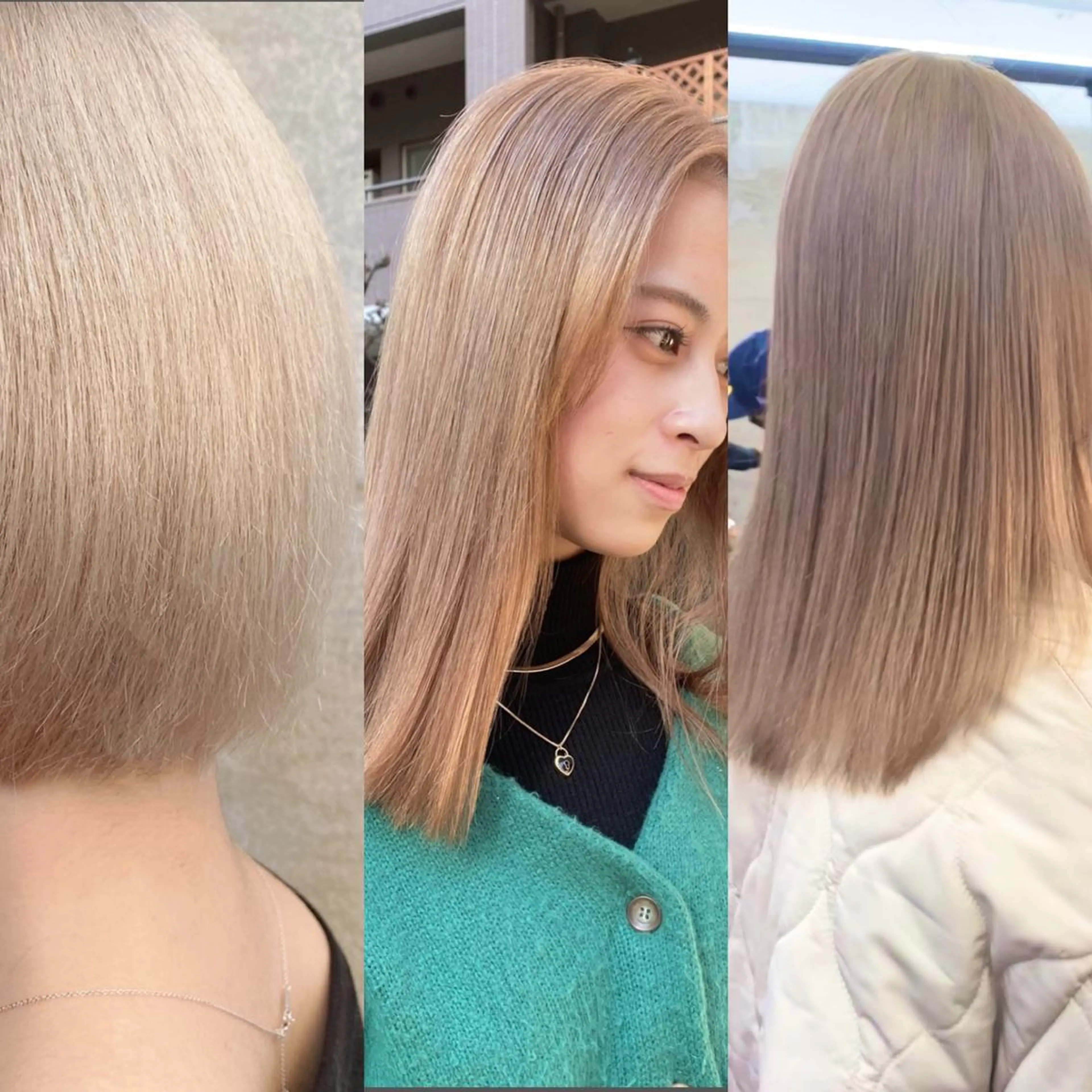 カラー ベージュカラー ブリーチ ブロンド ハイトーンカラー ハイトーンベージュ ハイトーン/デザイン hirokiのヘアスタイル