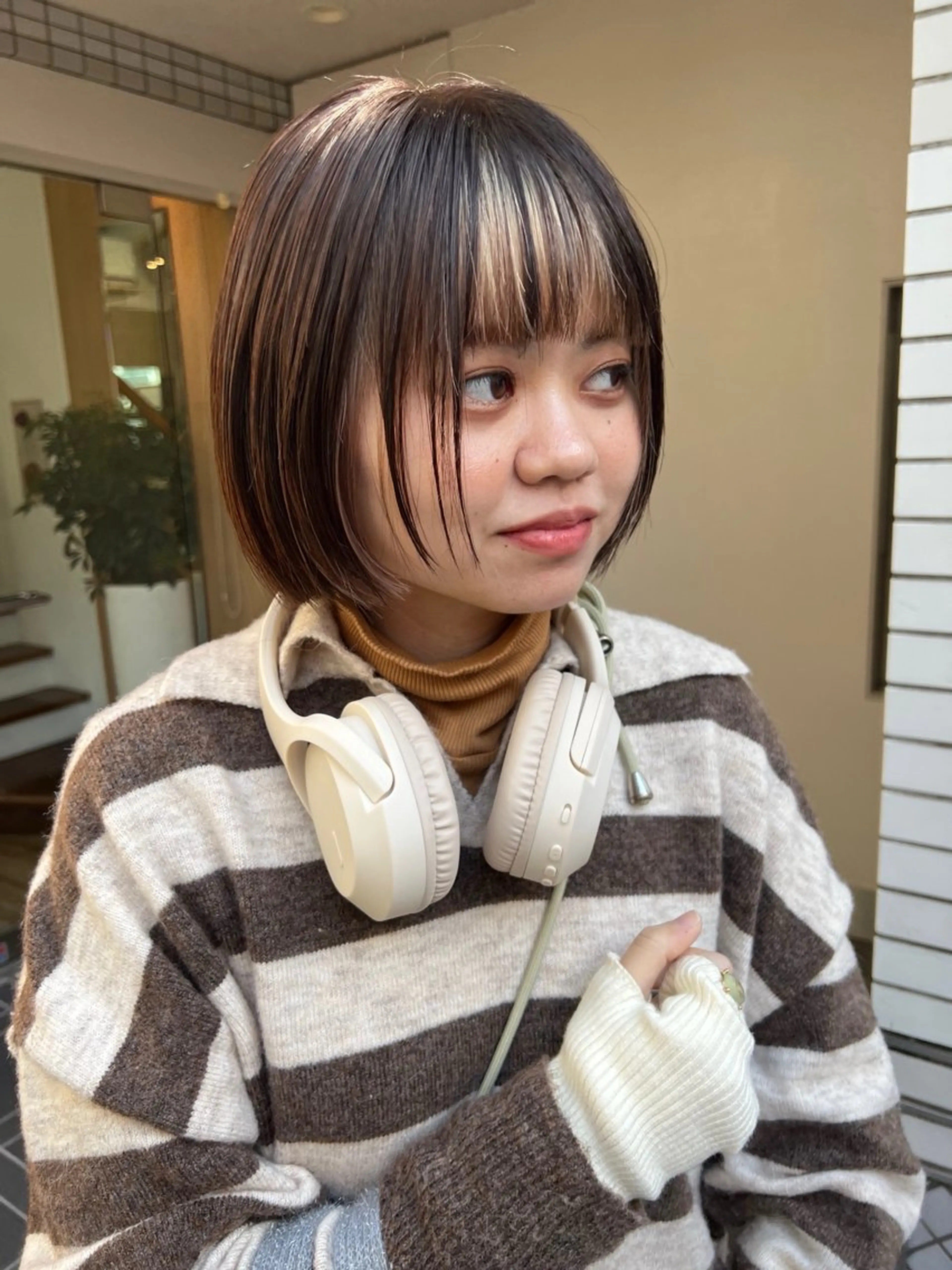 ショート カラー 池田理紗/ bob/メンズカットのヘアスタイル