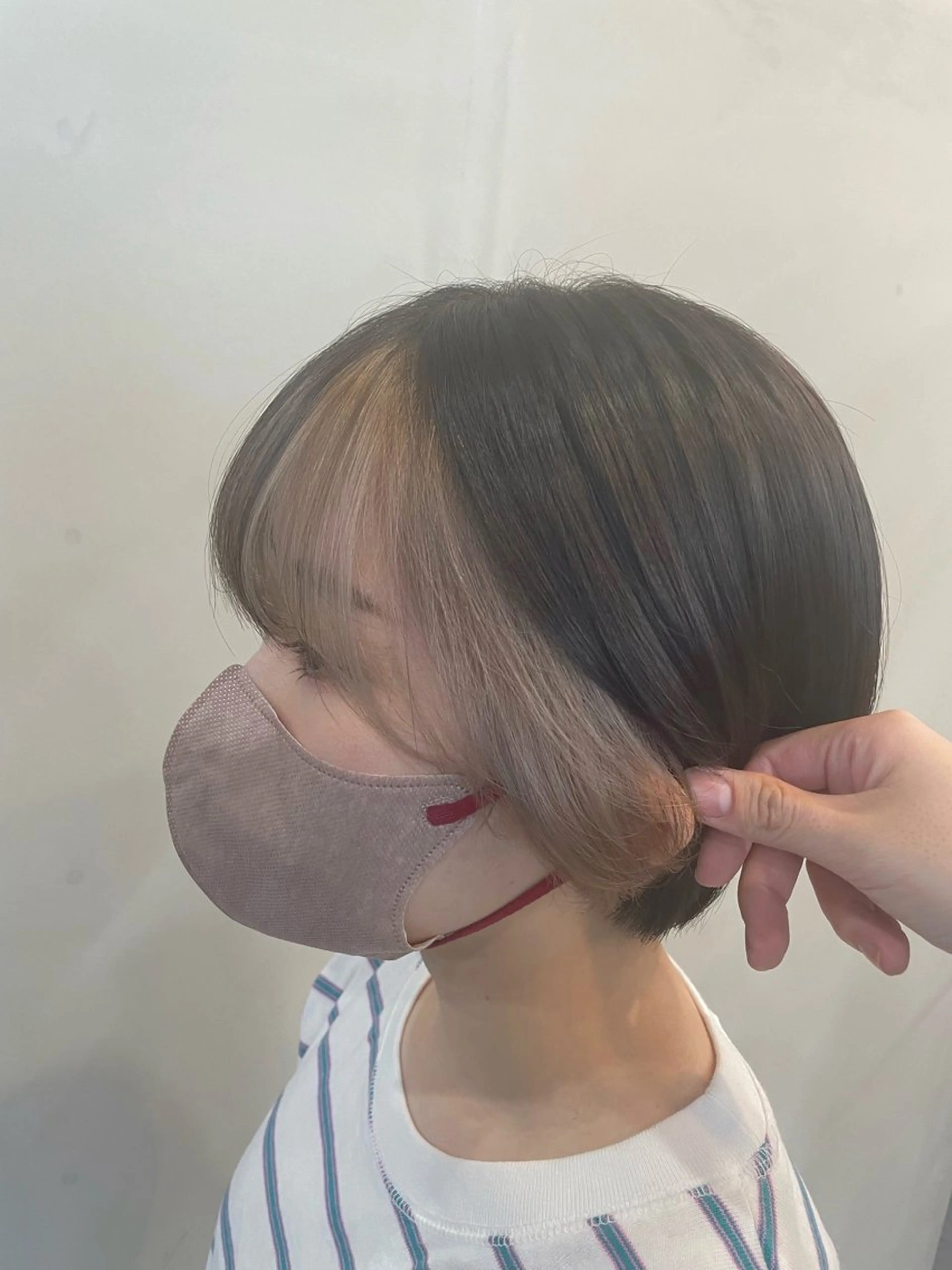 ショート カラー ブリーチ ケアブリーチ ヘアカラー トリートメント ALLEN hair /まなのヘアスタイル