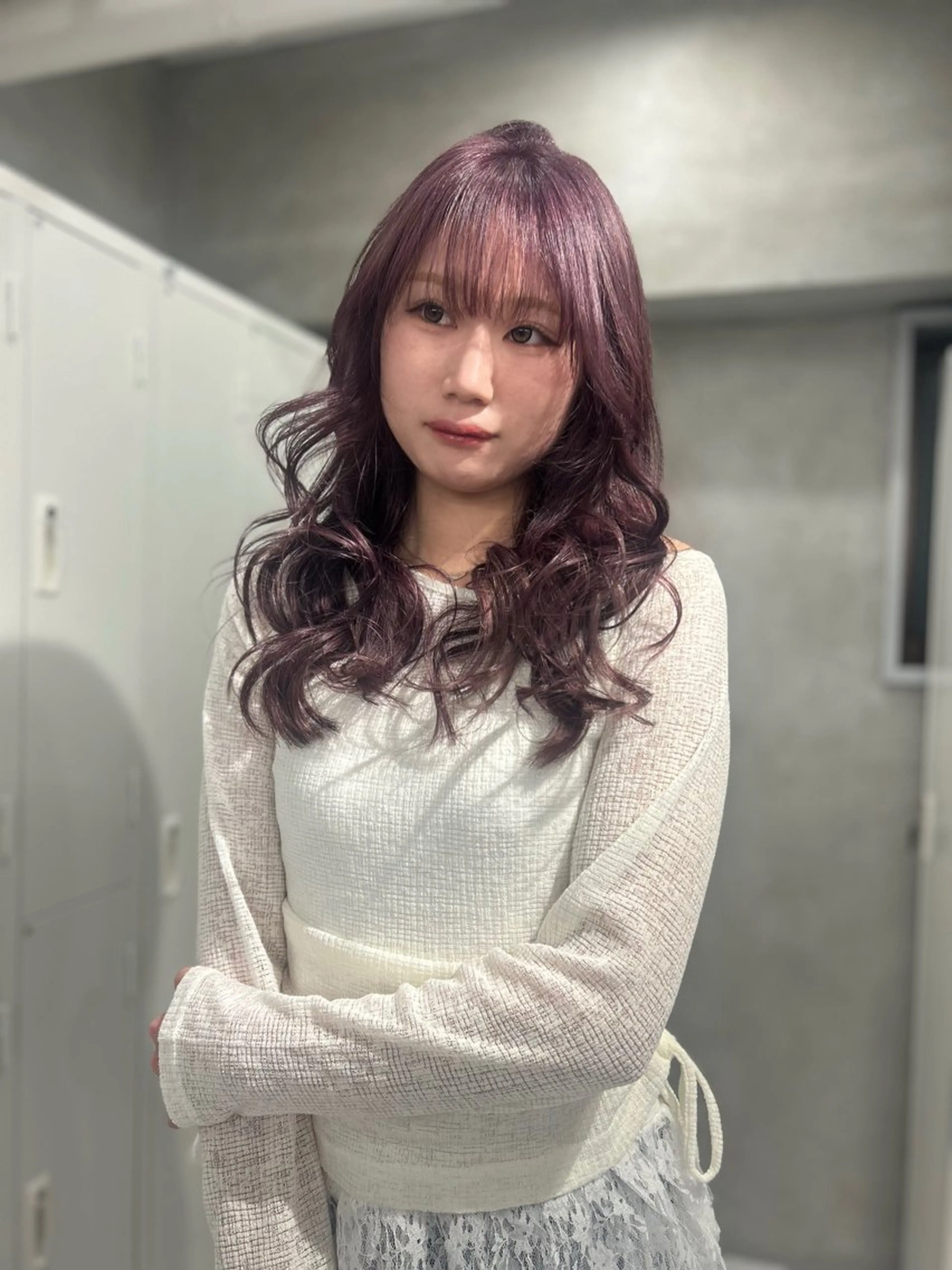 カラー ヘアカラー ️💜akari💜 ハイトーン/レイヤーのヘアスタイル