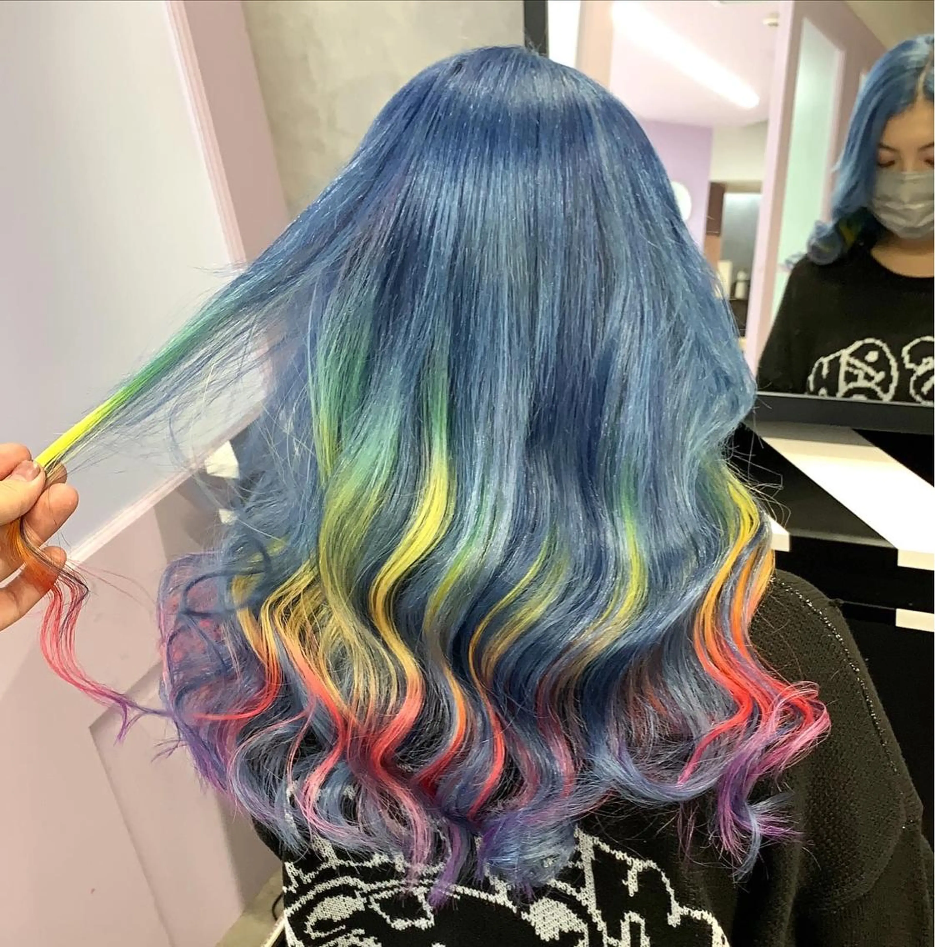 🌈レインボーカラー(ケアブリーチ+レインボーカラー＋トリートメント)の写真