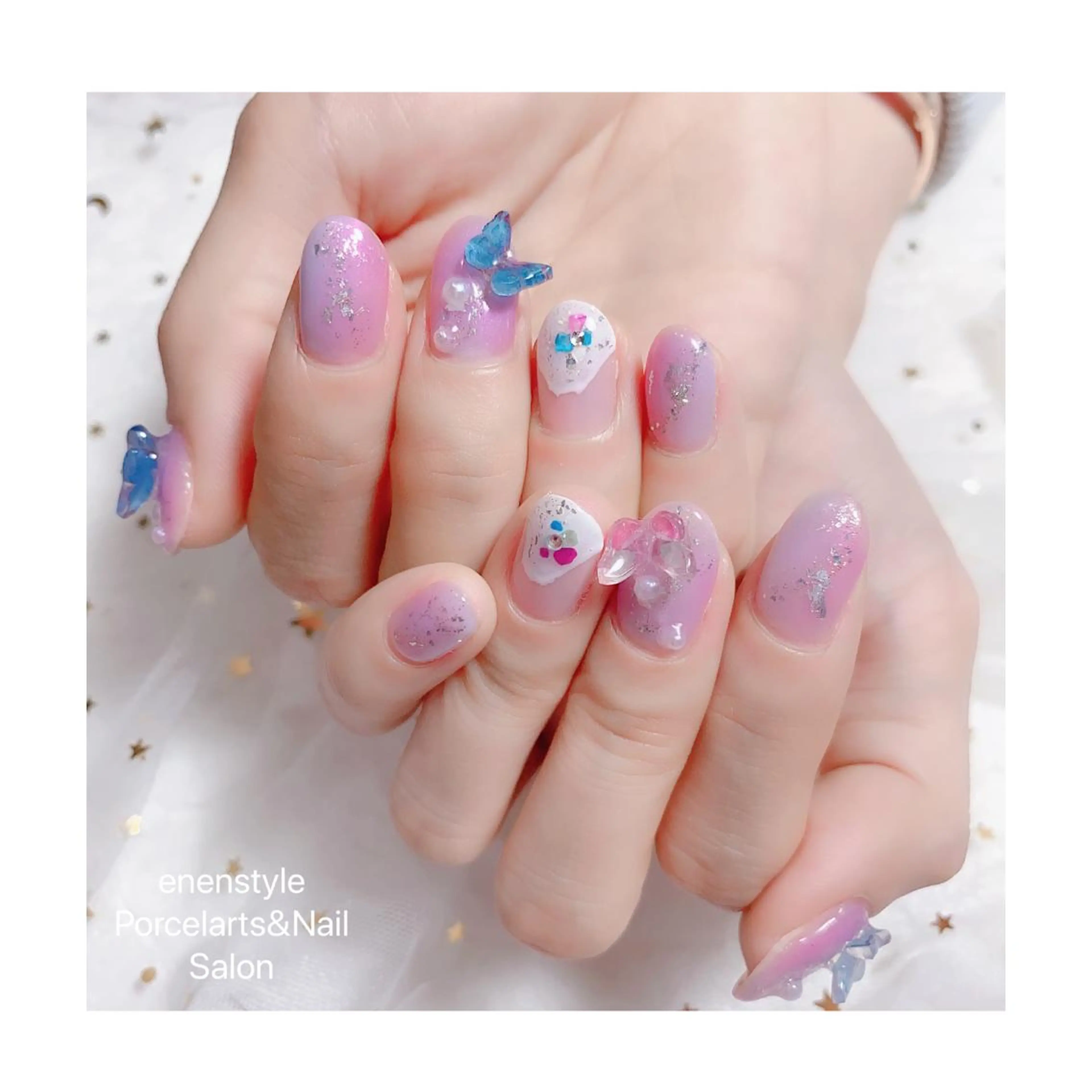 ミディアム ネイル ジェルネイル ニュアンスネイル オフィスネイル ワンカラーネイル パラジェル ハンドネイル 👑enen style👑のネイルデザイン