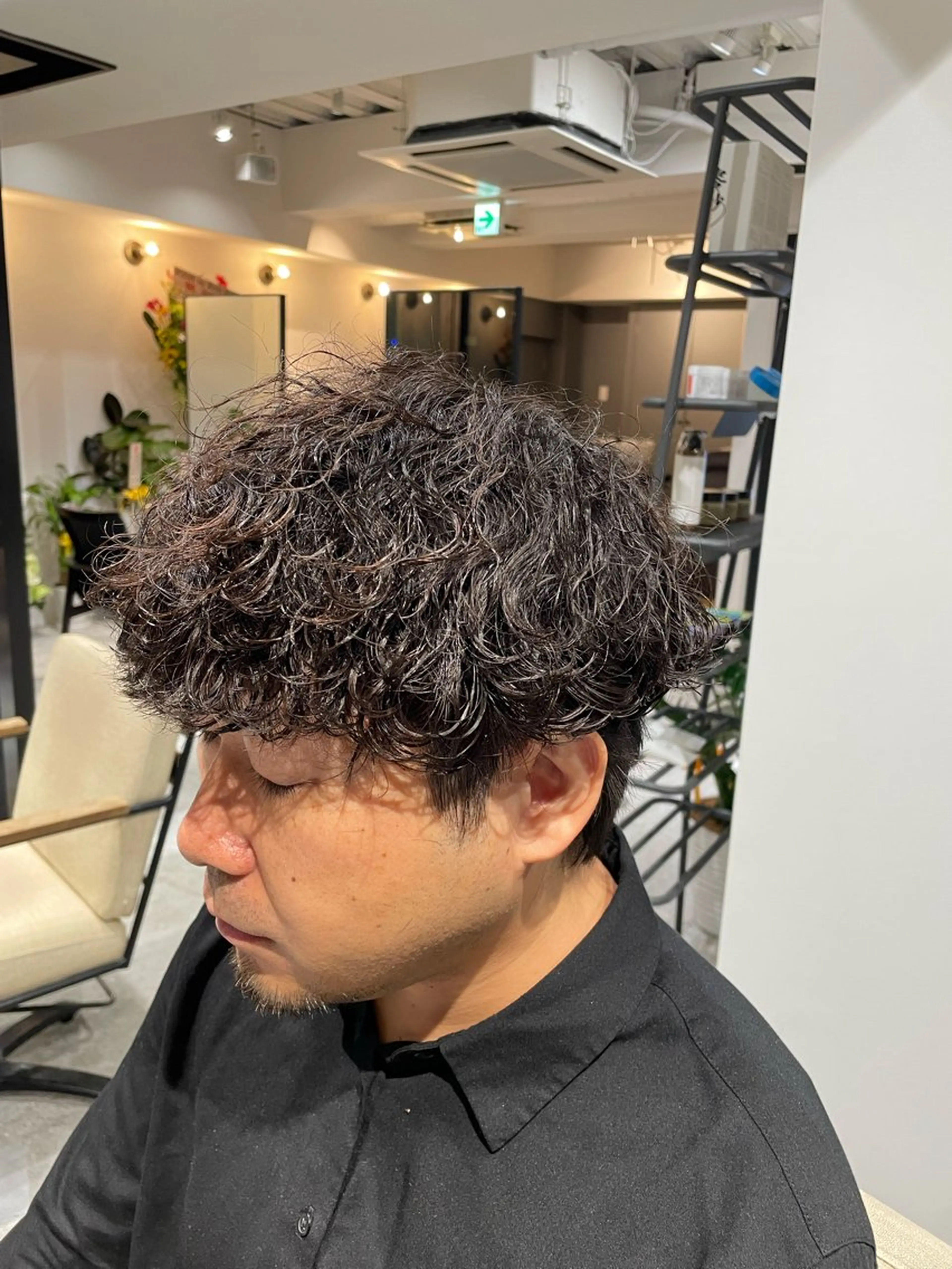 パーマ スパイラルパーマ メンズパーマ梅田 ・川副史晶のヘアスタイル