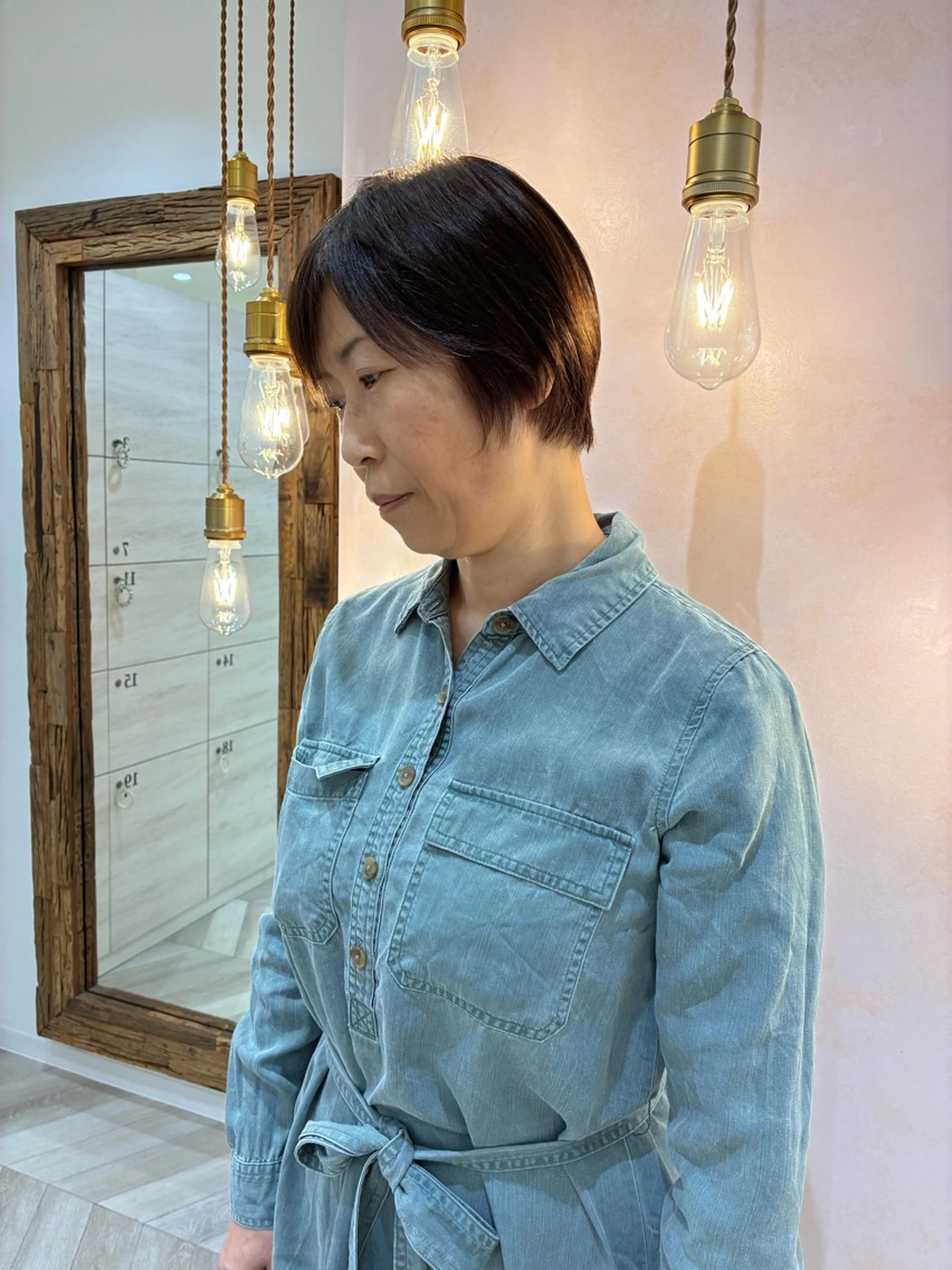 ショート 縮毛矯正 甲斐 美月のヘアスタイル