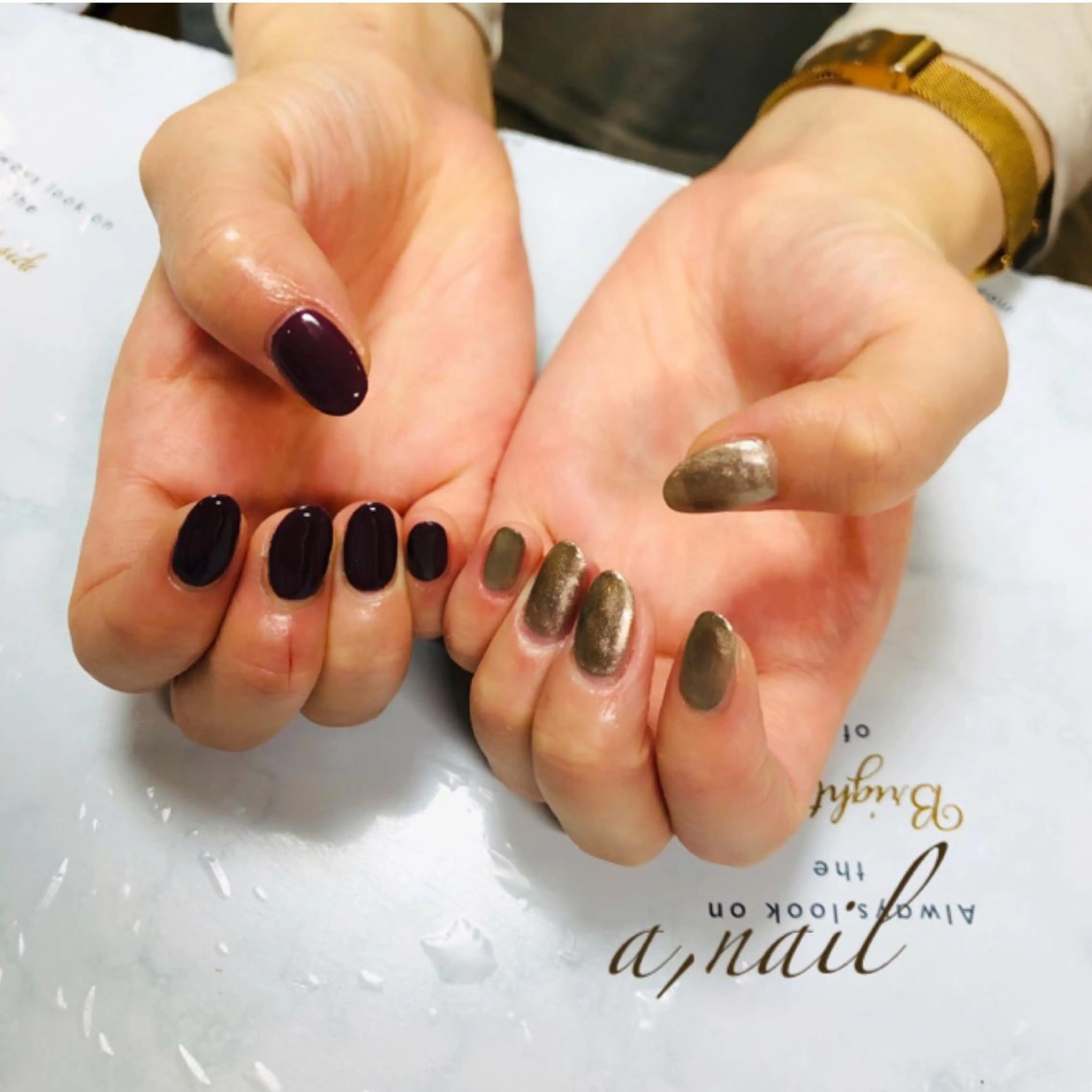 ネイル フットネイル ジェルネイル グラデーション ラメ(グリッター) ラメグラデーション ハンドネイル ネイルサロン エーネイルのネイルデザイン