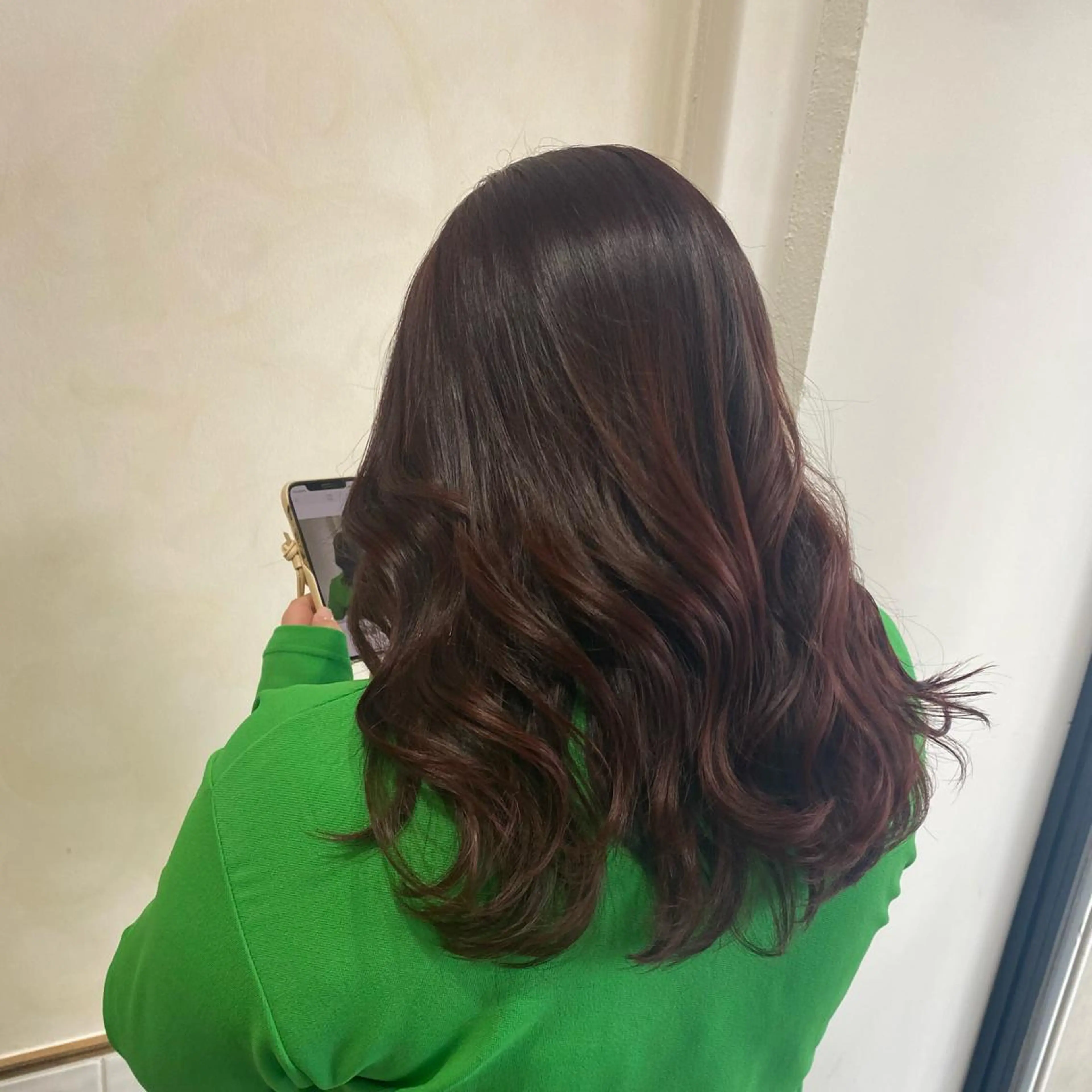 セミロング ボブ ハイライト 髪質改善 ✂︎透明感カラー特化 /日和優真✂︎のヘアスタイル