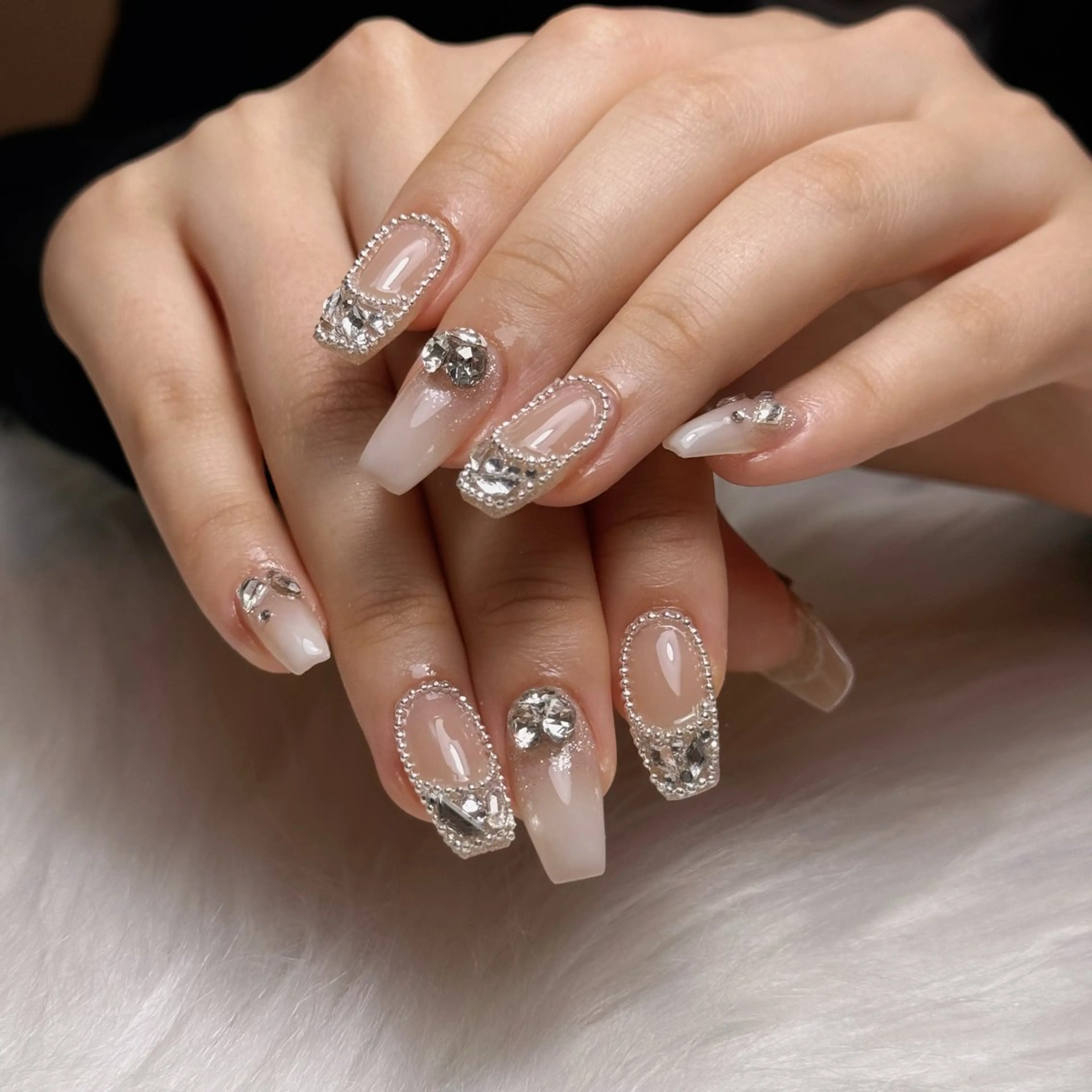 ネイル 長さ出し 韓国ネイル ワンホンネイル nailsalon ChuColaのネイルデザイン