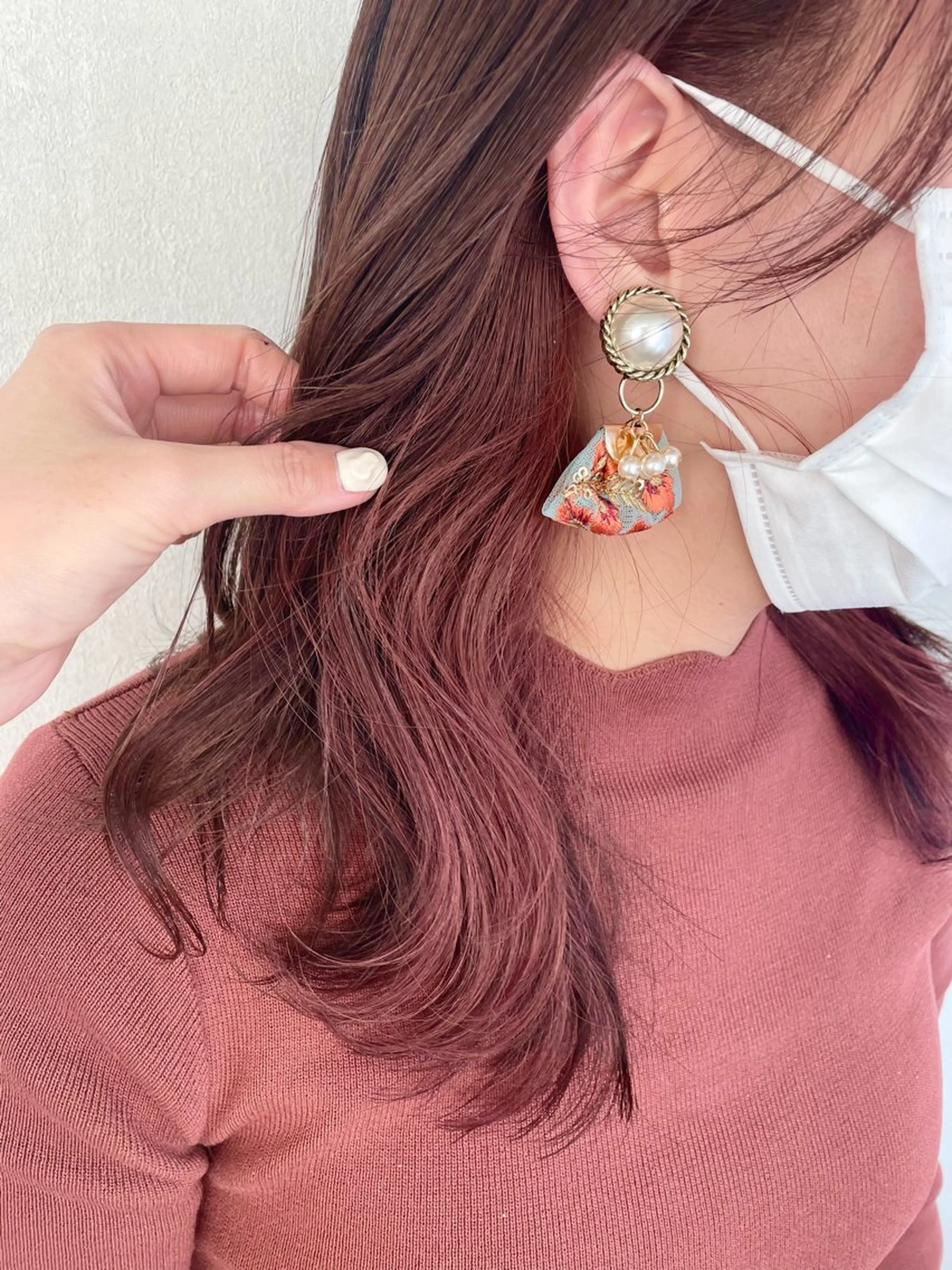 【ワンポイント🧡】インナーカラーorイヤリングカラー💍＋全体カラー＋2stepトリートメント🫧の写真