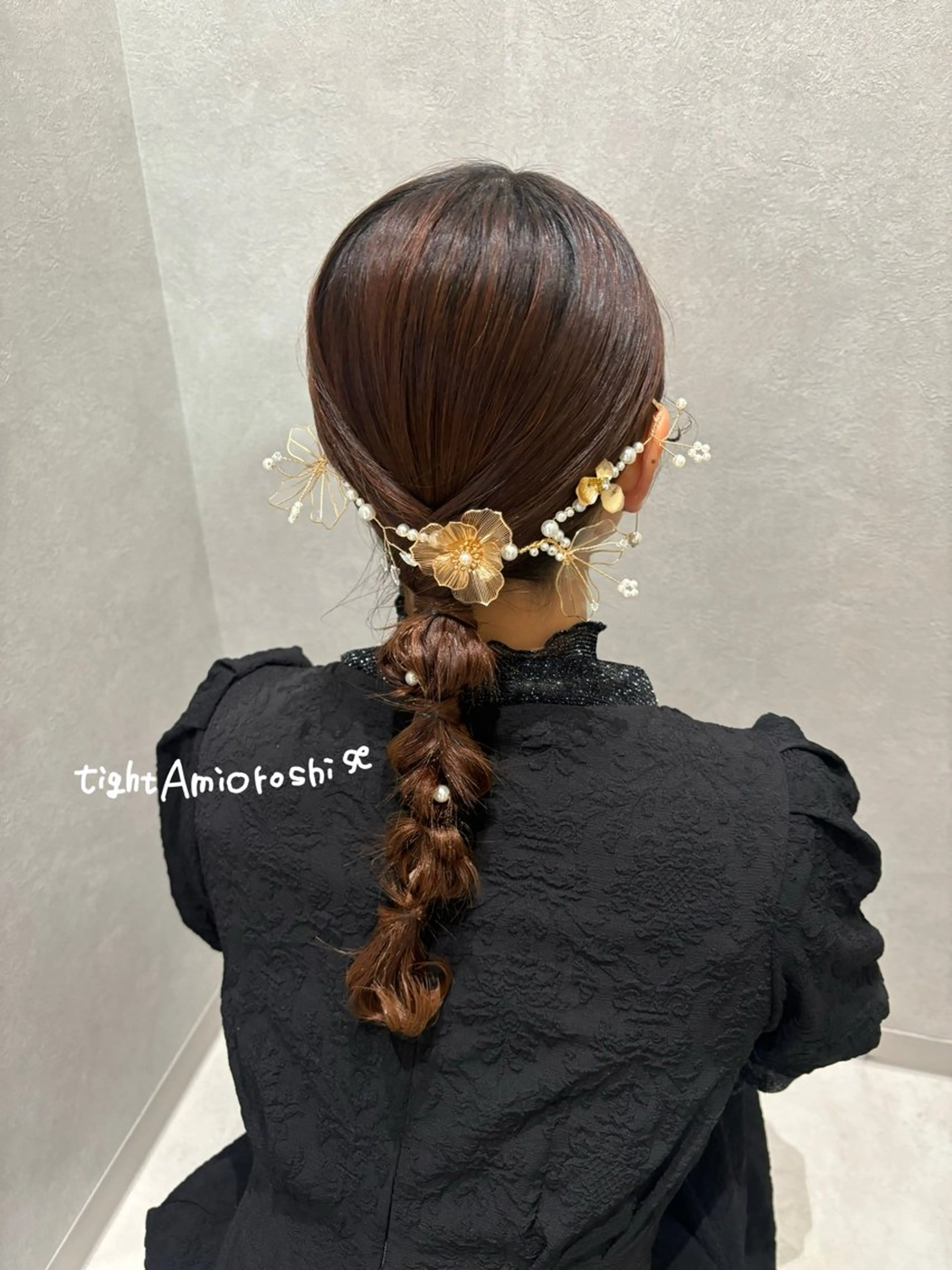 ミディアム ヘアアレンジ ヘアセット regalo Acari🍎のヘアスタイル