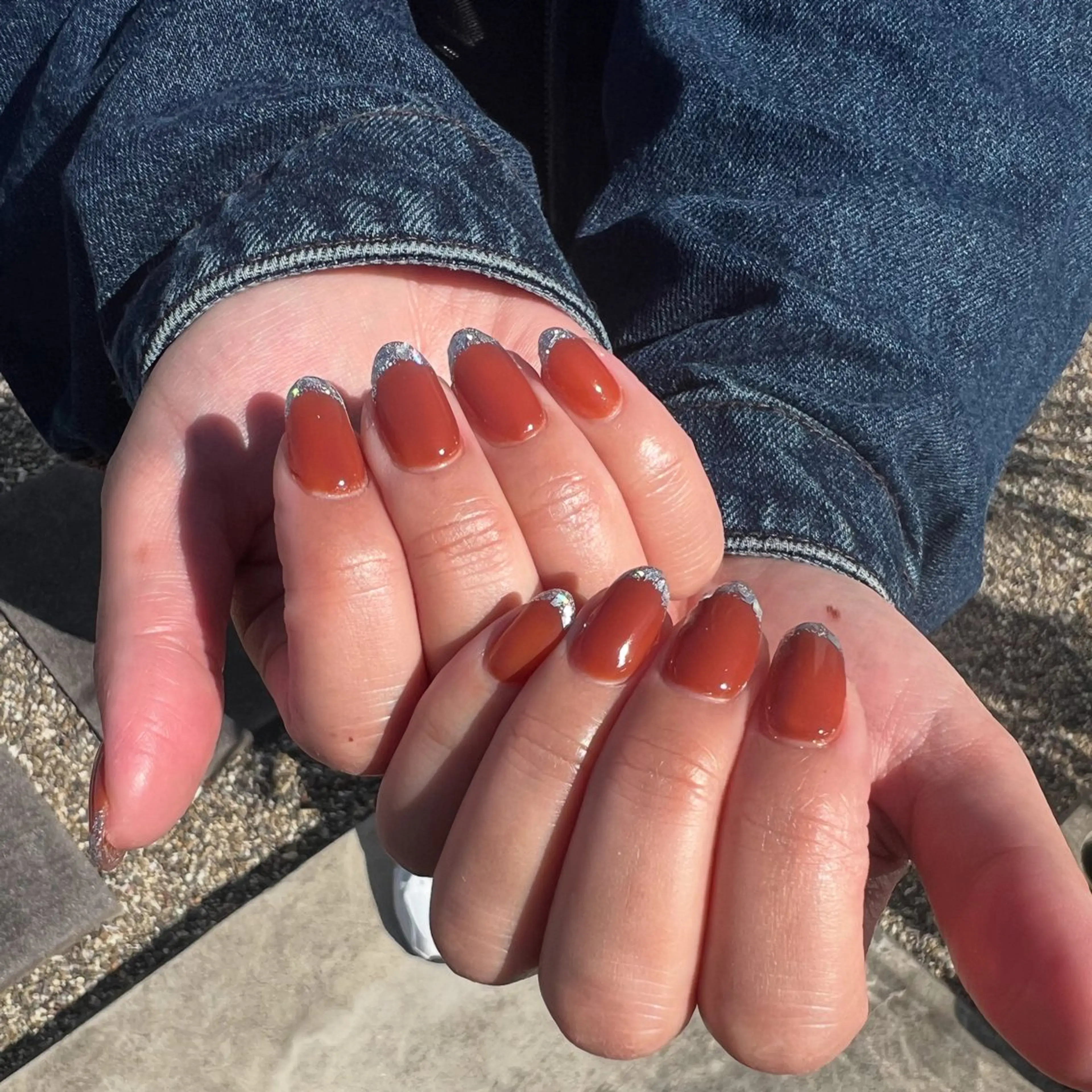 ネイル ブラウン ニュアンスネイル ri.nail 12のネイルデザイン