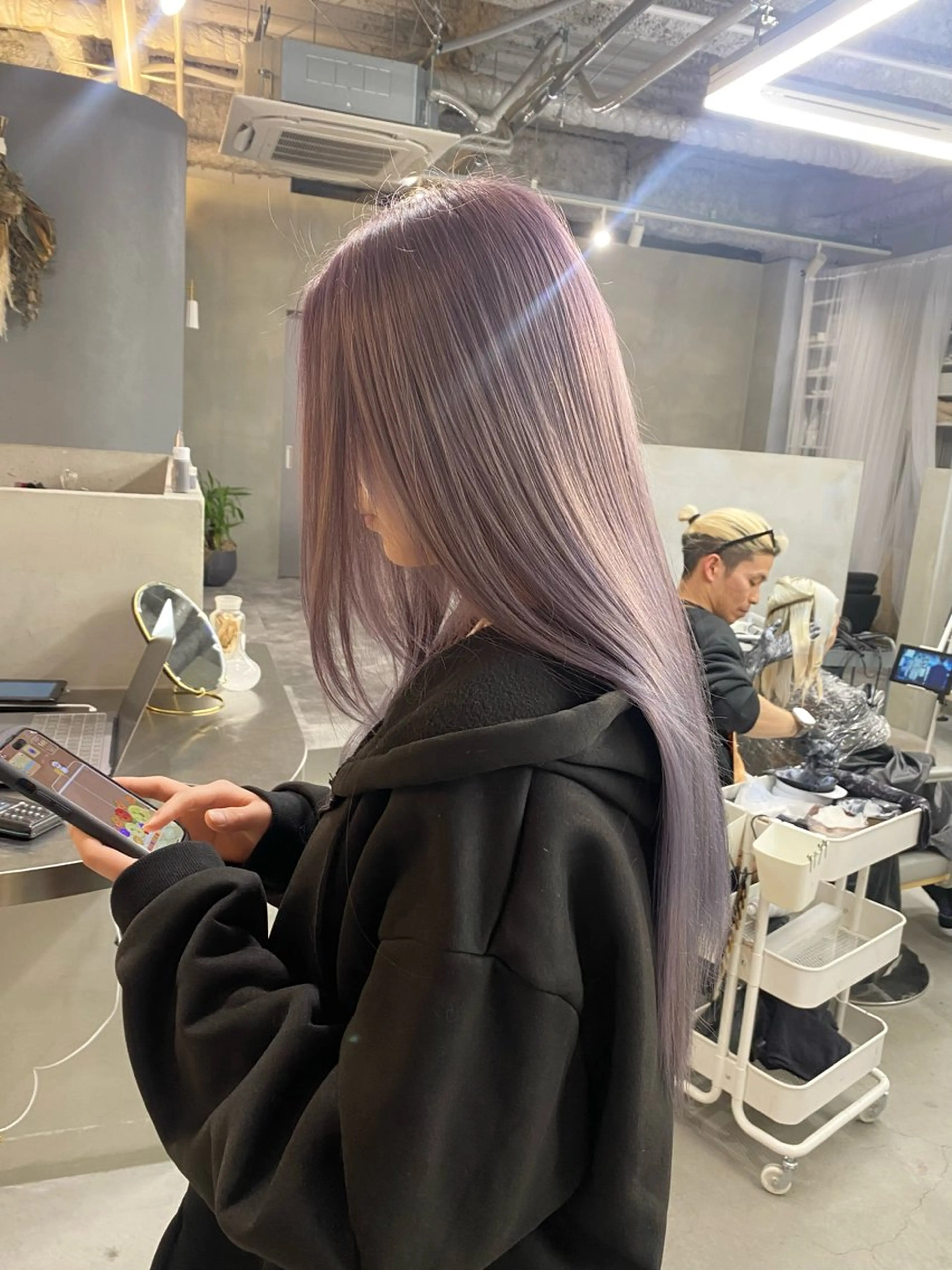 ロング カラー ヘアカラー 前橋 姫奈のヘアスタイル
