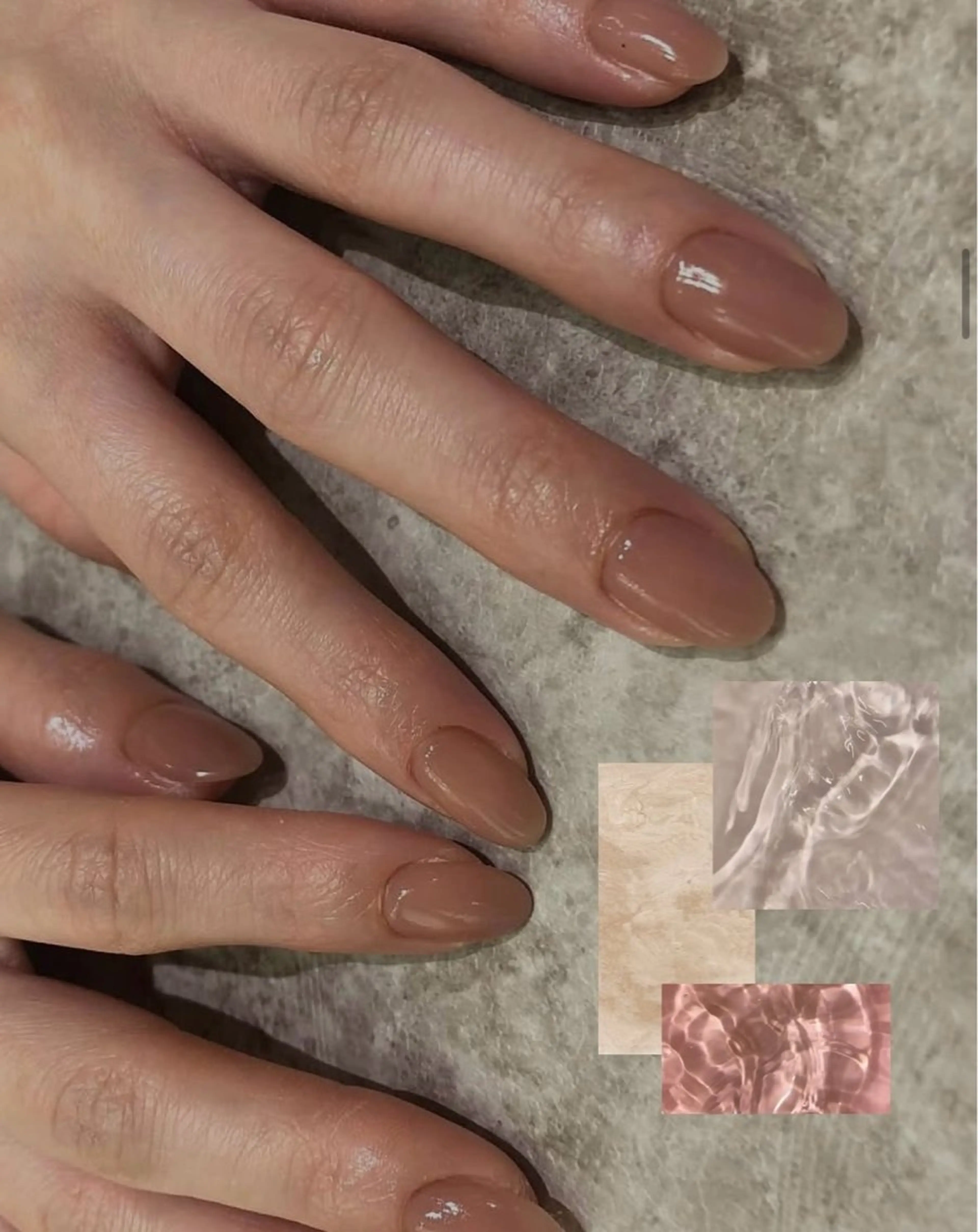 ネイル ワンカラーネイル ハンドネイル ニュアンスネイル⌇ Rukka💅🫧のネイルデザイン