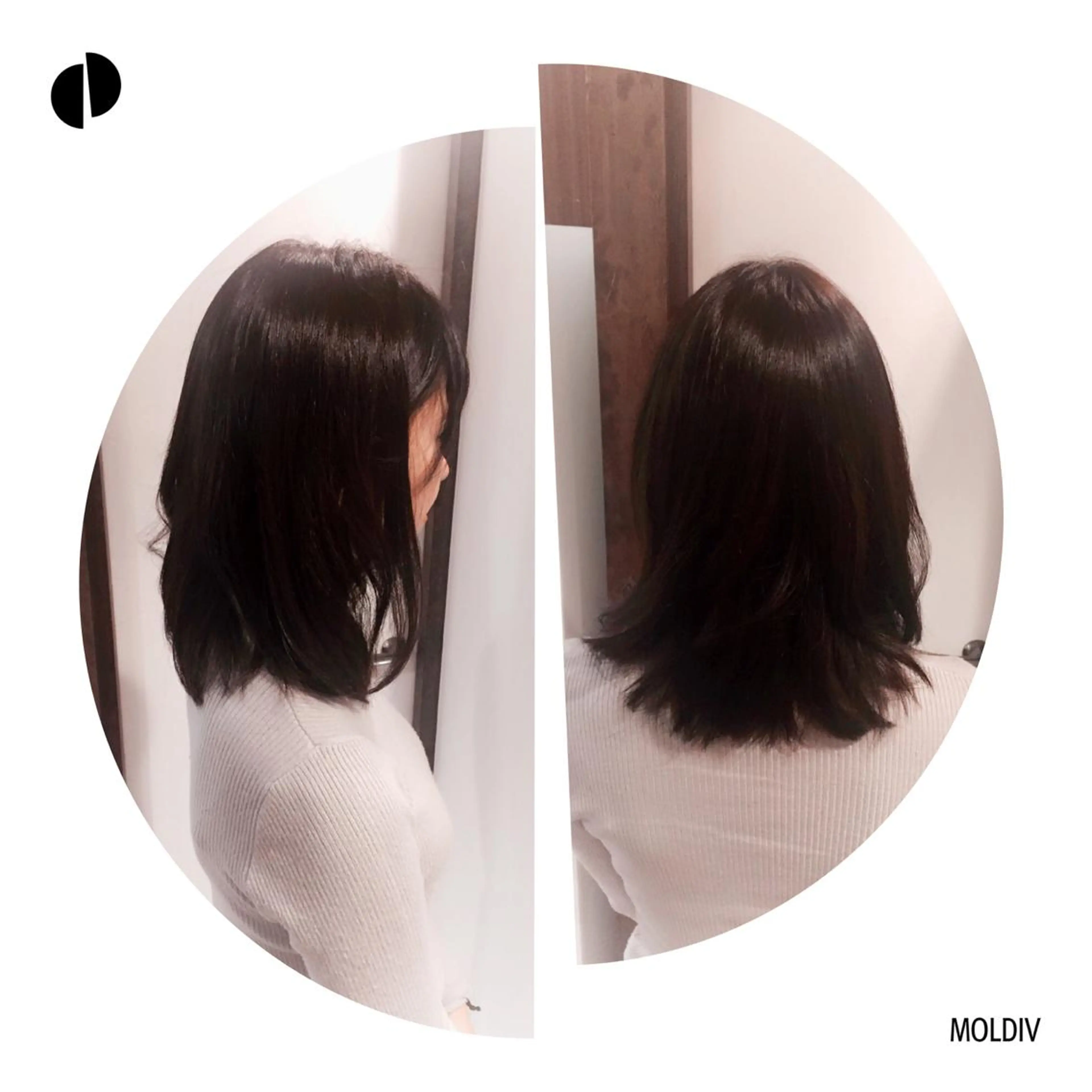 ミディアム セミロング カラー ブラウンカラー ダークブラウン ✨縮毛矯正✨髪質改善 ナカシマ ユミのヘアスタイル