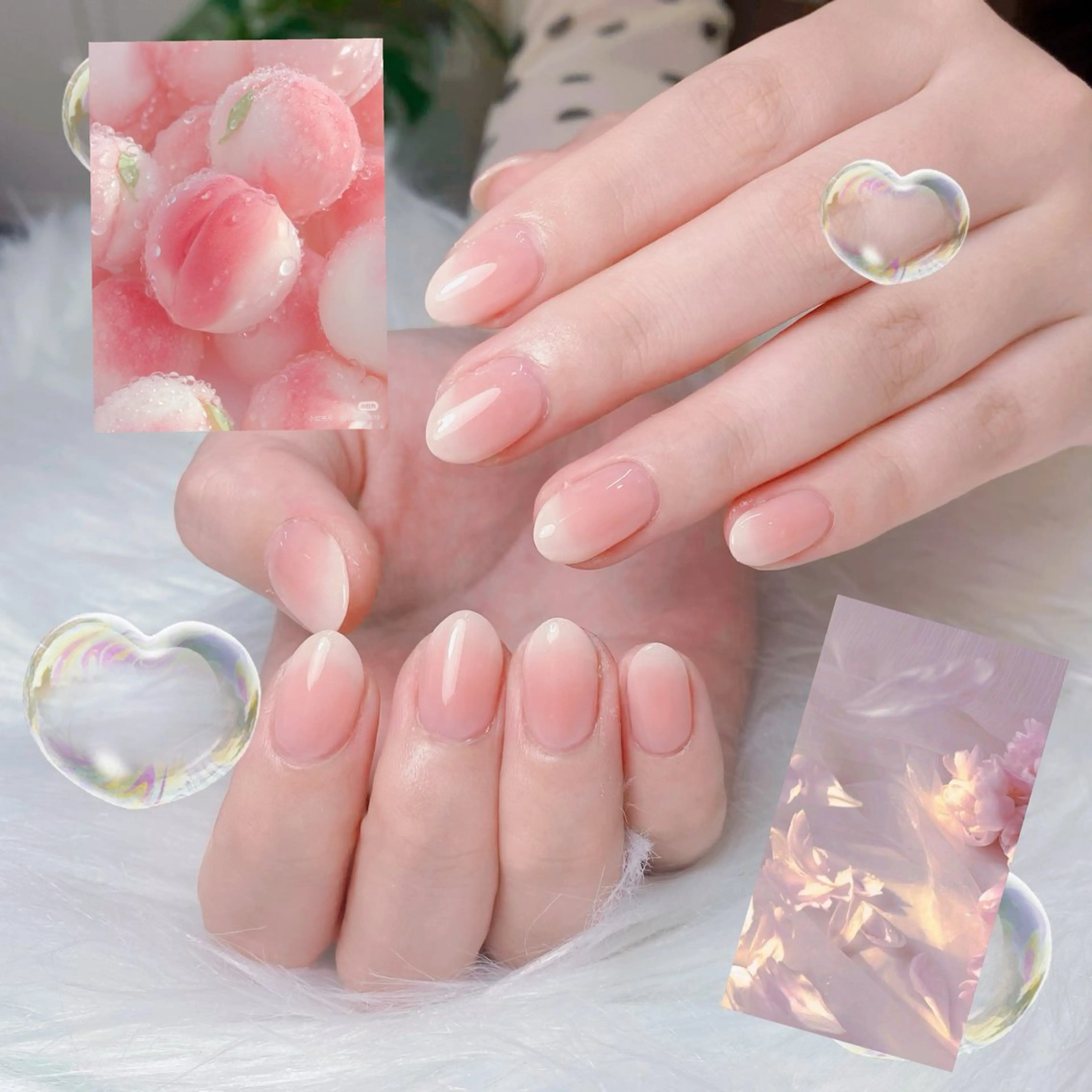 カラー グラデーションカラー ピンクカラー ハンドネイル AIN Nailのネイルデザイン