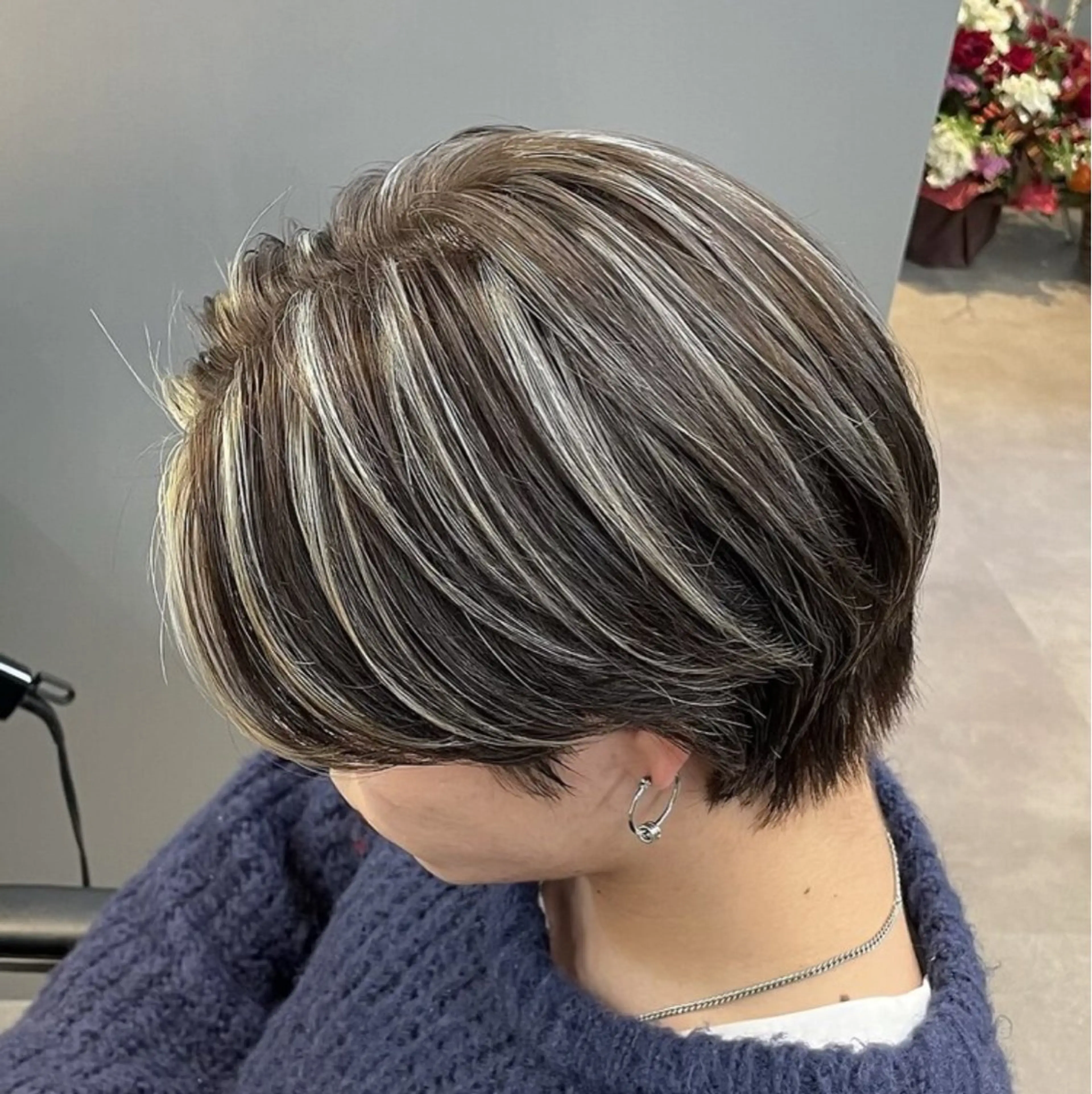 ショート カラー メンズ ヘアカラー ゲーマー美容師 KENTOのヘアスタイル