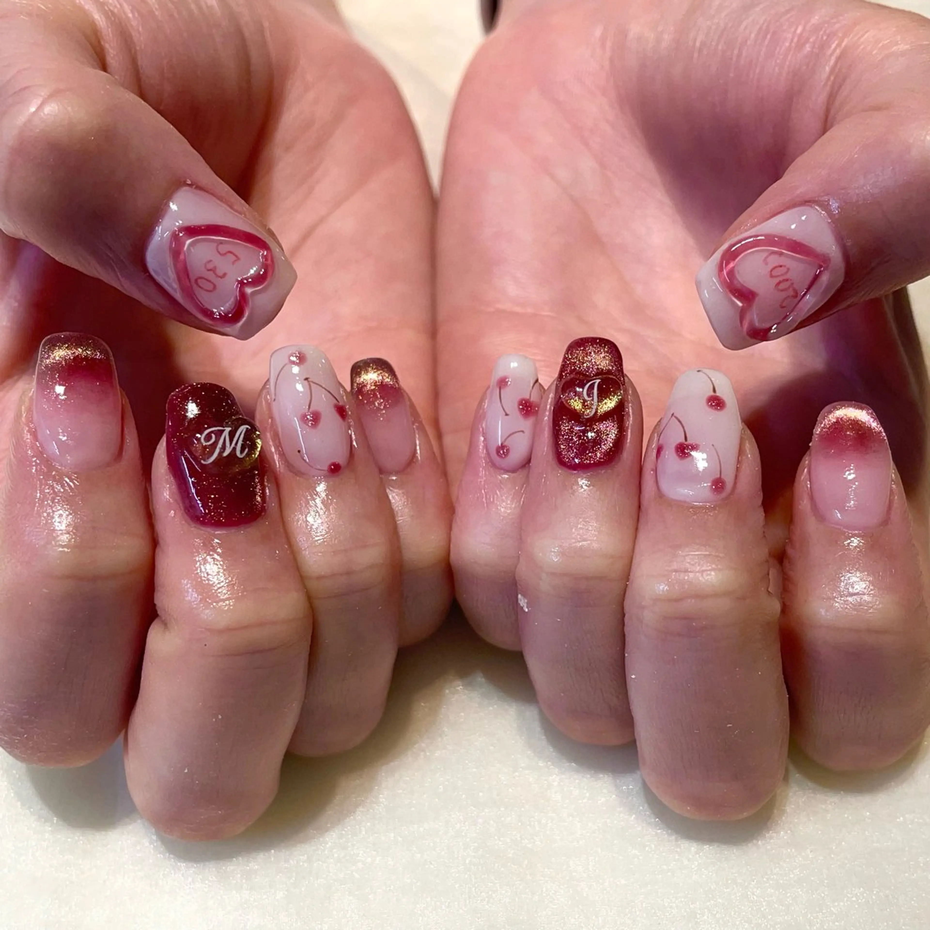 ネイル ハンドネイル 新井 ひなののネイルデザイン