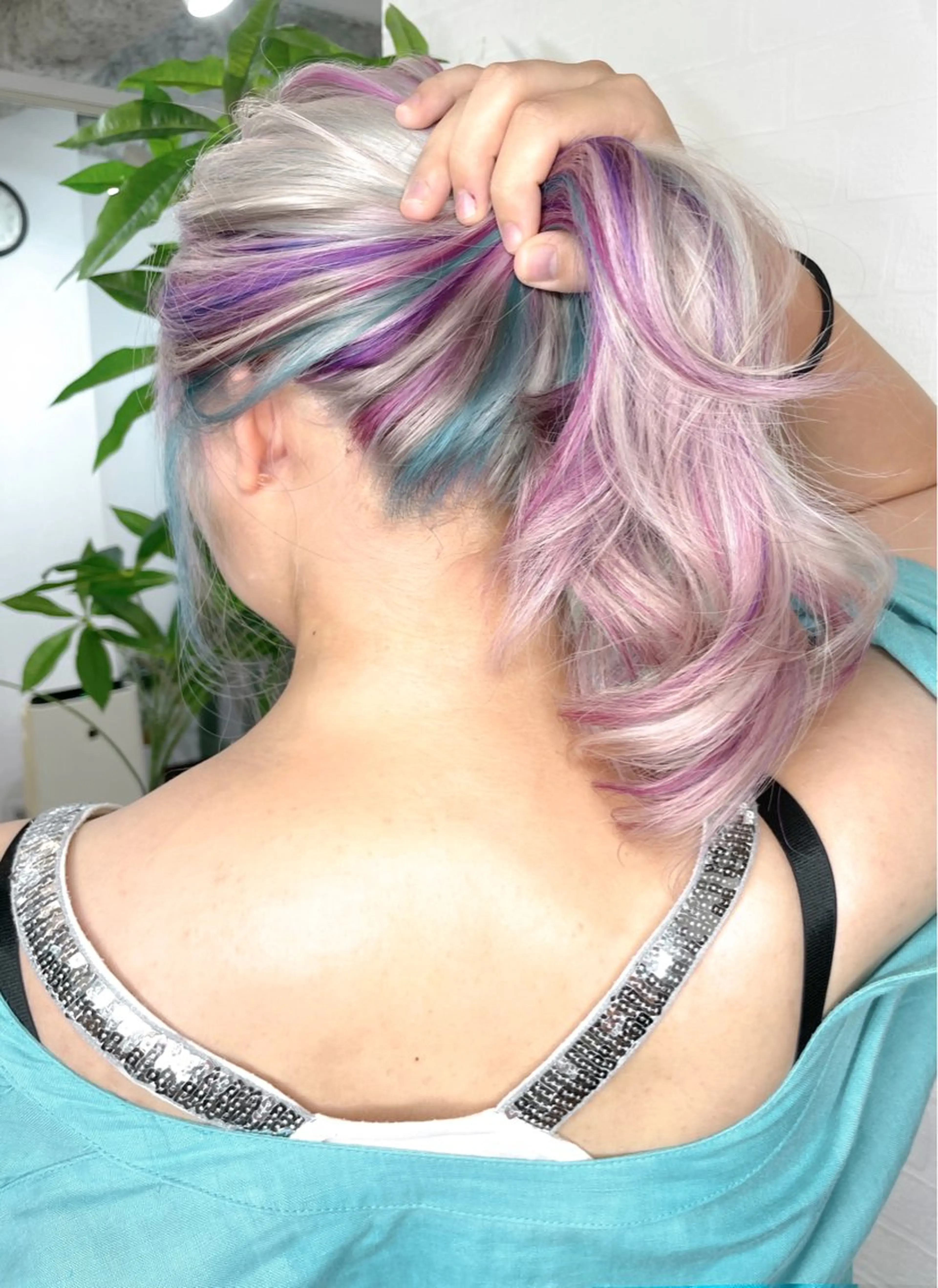 セミロング カラー Re:ta Hair 飯田淳平のヘアスタイル