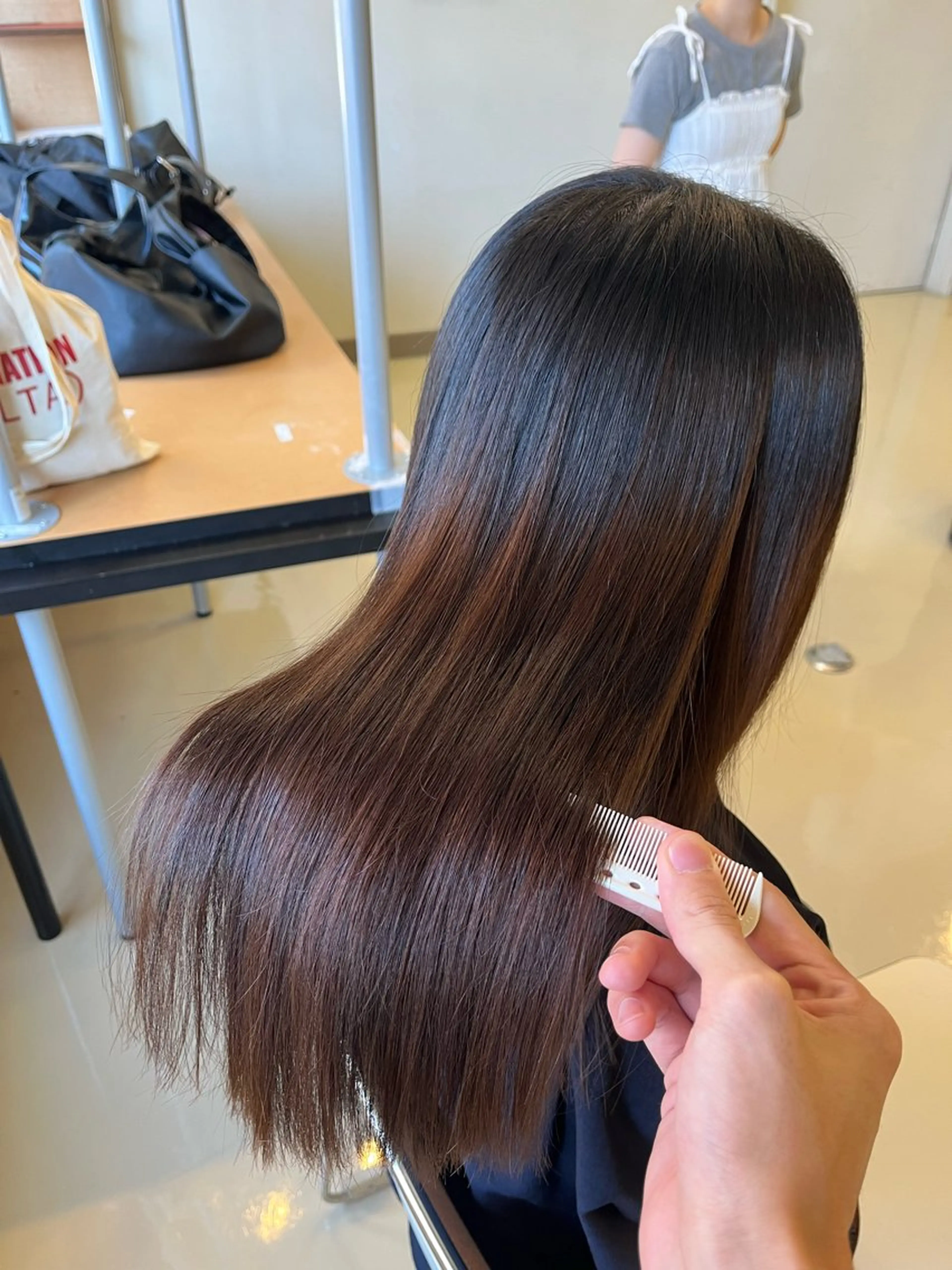 縮毛矯正 ATENA/金子 嵩史/髪質改善カラーのヘアスタイル