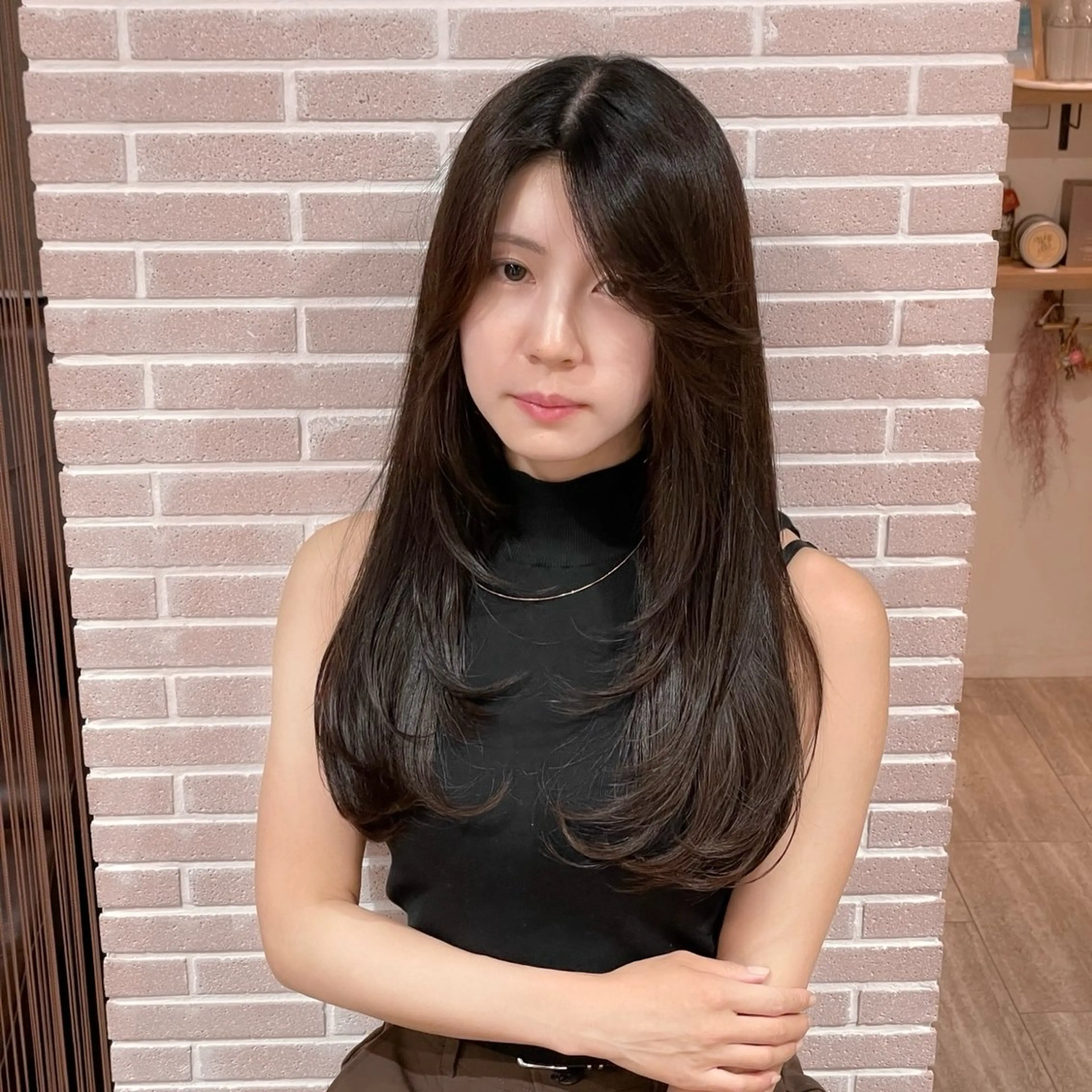 ロング カット 大人可愛い/レイヤー /ブリーチ/溝口誠二のヘアスタイル