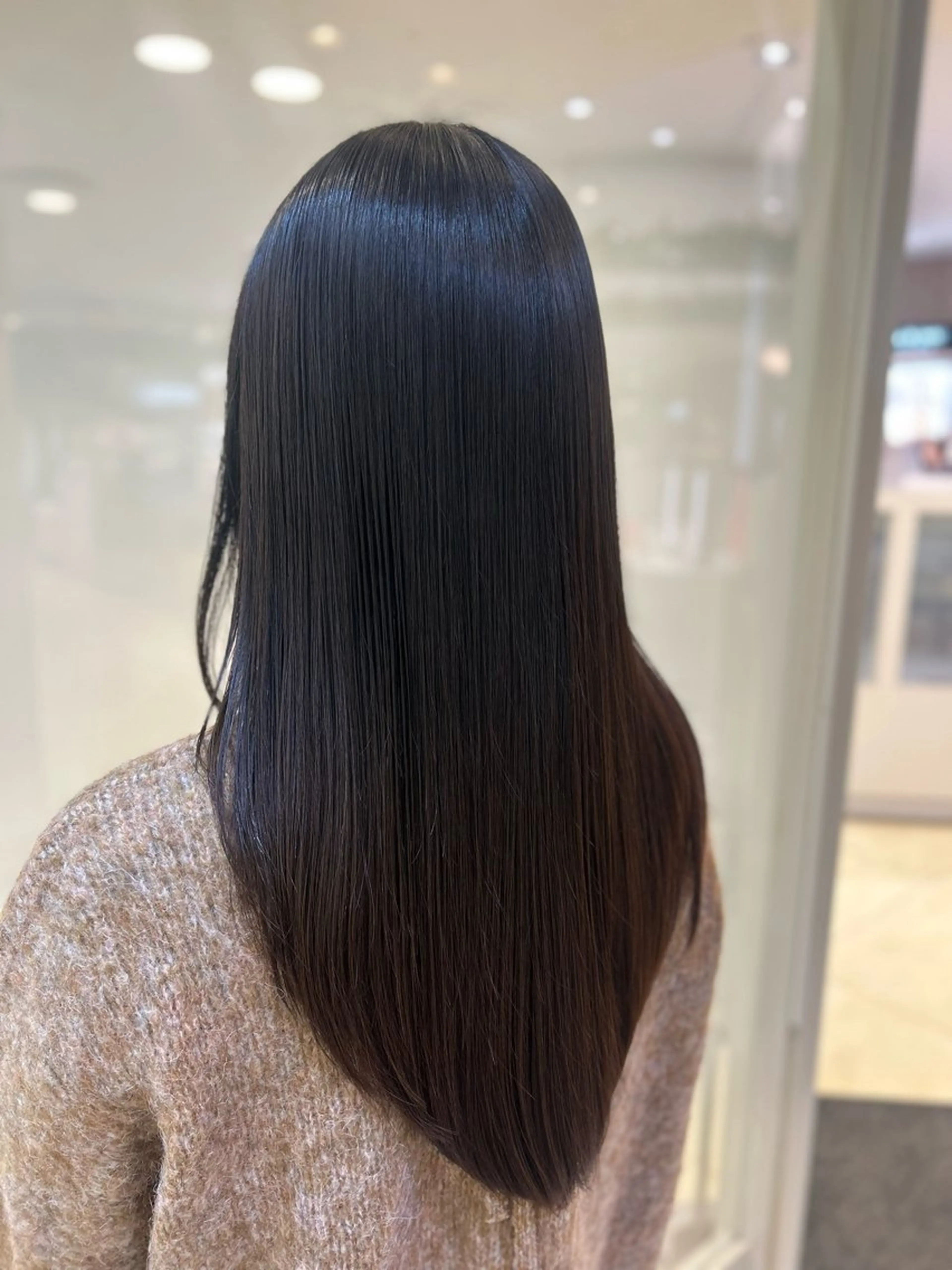 セミロング 縮毛矯正/髪質改善/ 艶髪ササキナツミのヘアスタイル