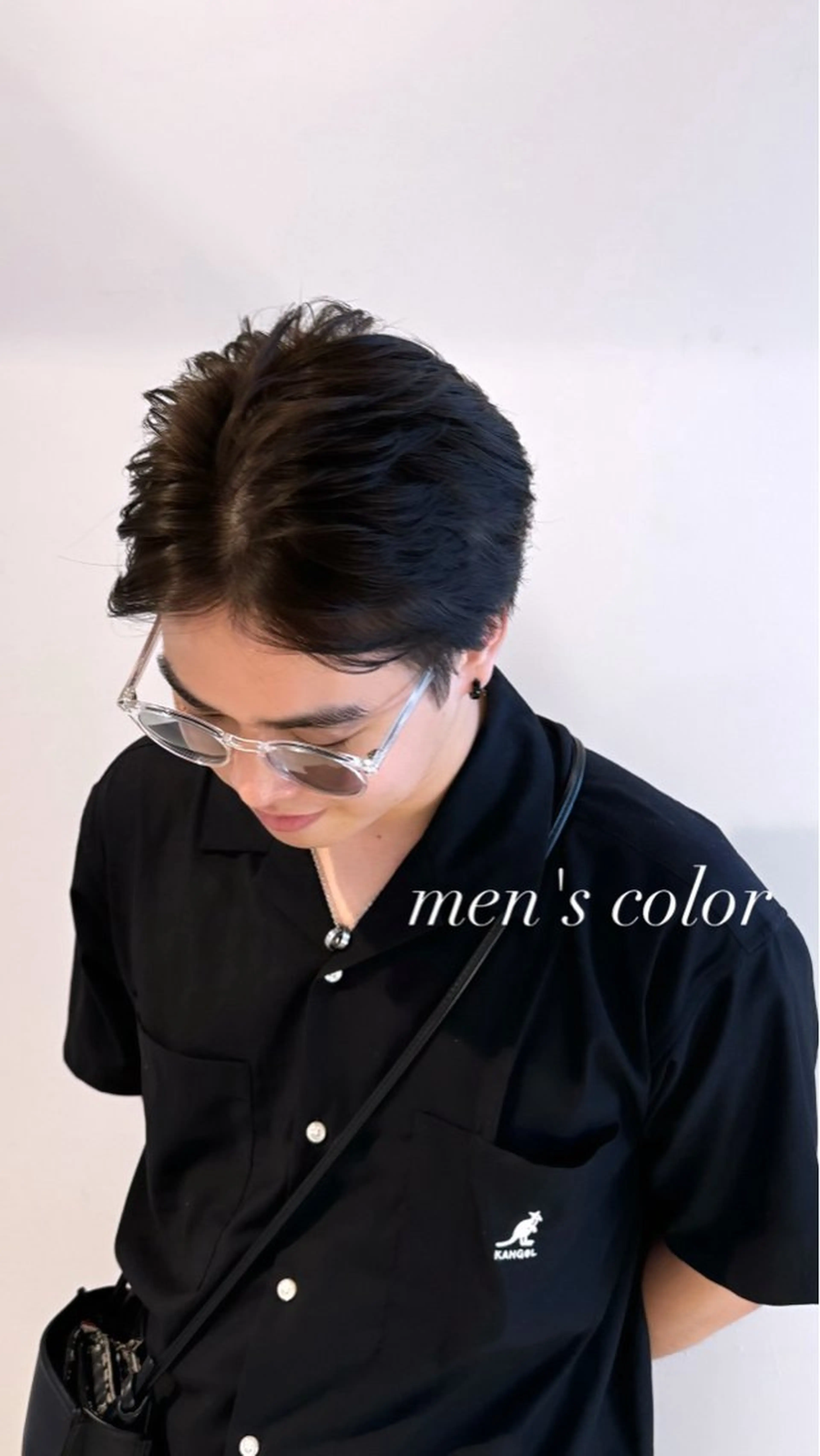 ショート カラー メンズ 艶感ワンホン color✨のヘアスタイル