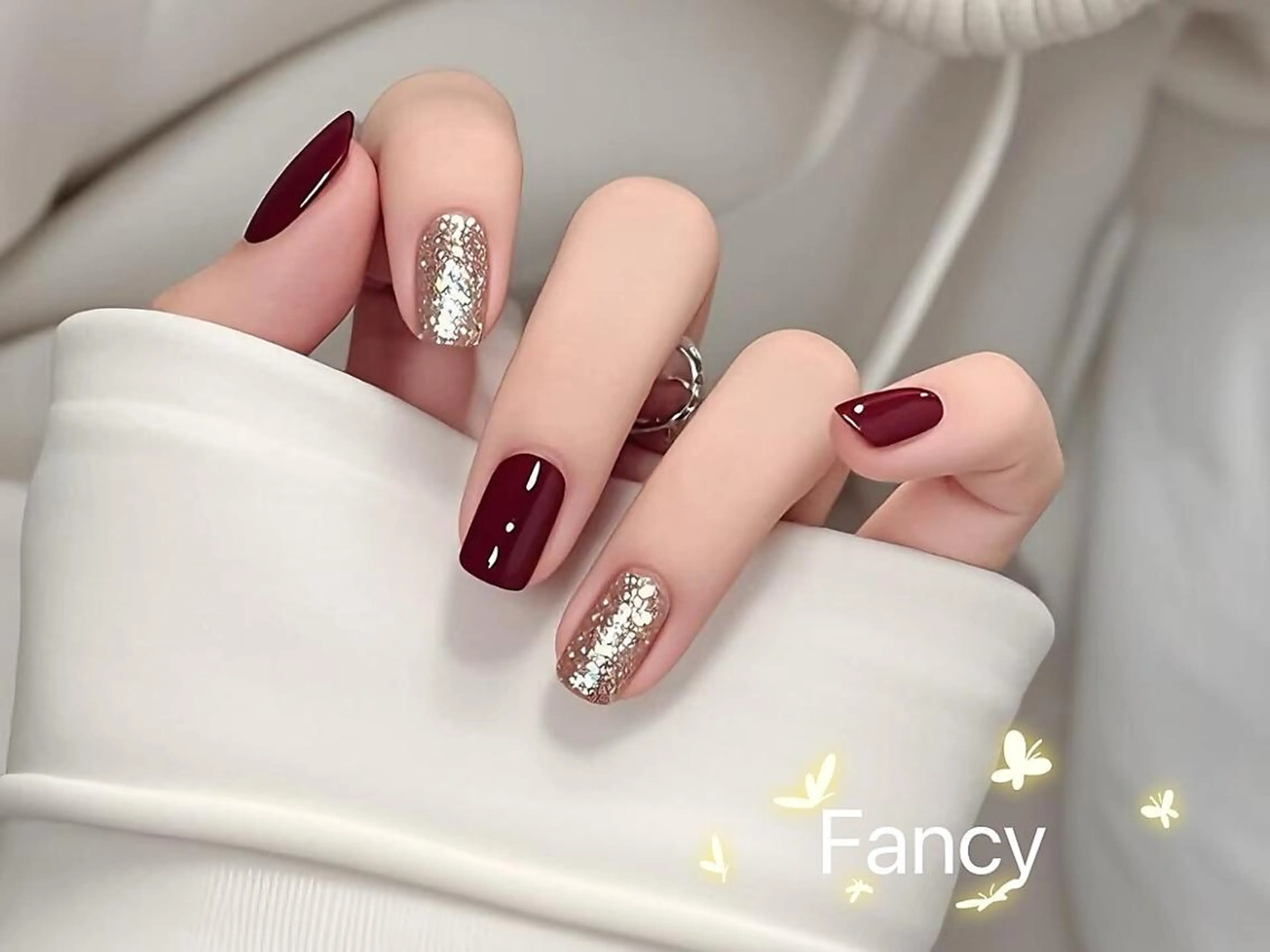 ネイル チークネイル 長さ出し フットネイル フレンチネイル ジェルネイル Nailsalon Fancyのネイルデザイン