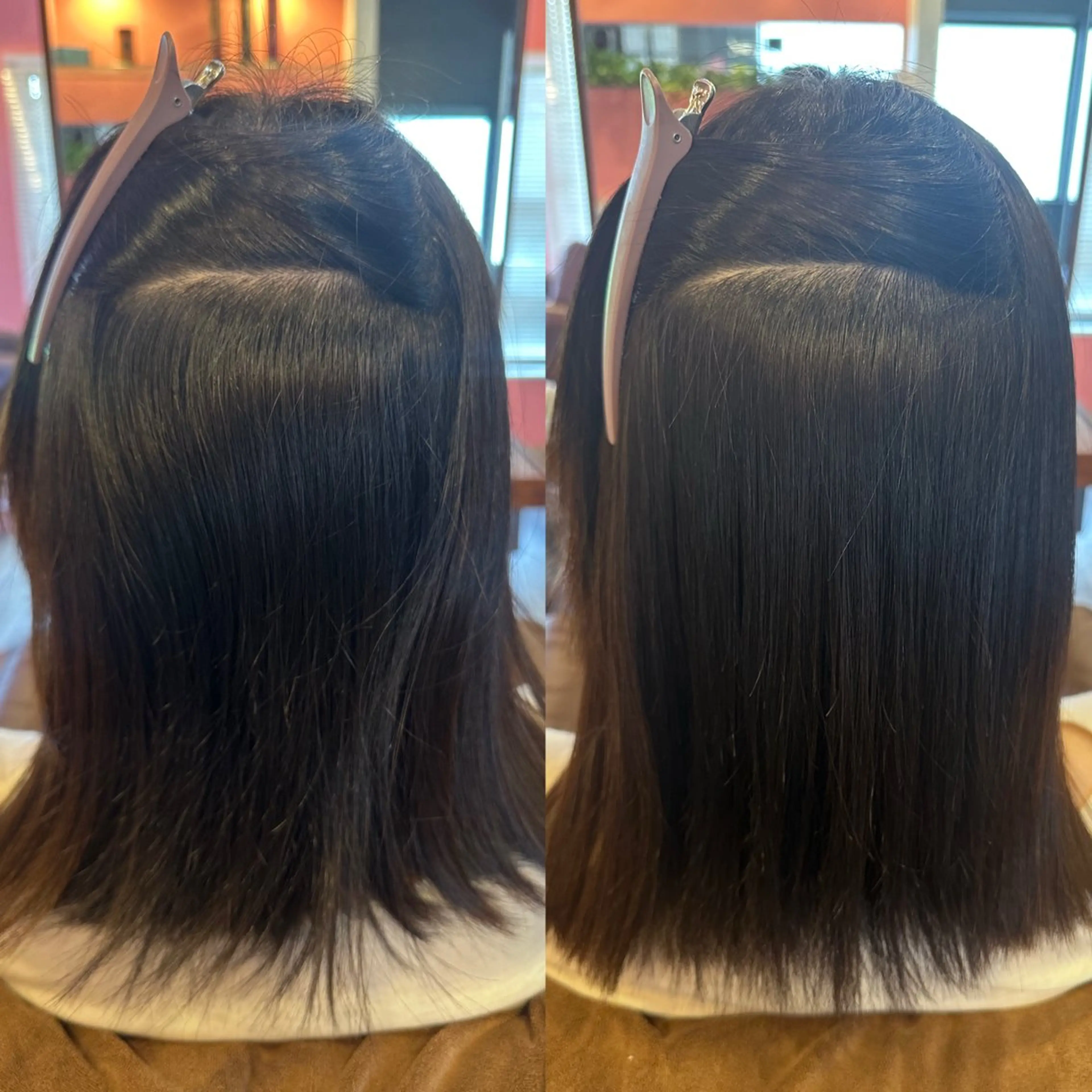 ミディアム 縮毛矯正 安達 望のヘアスタイル
