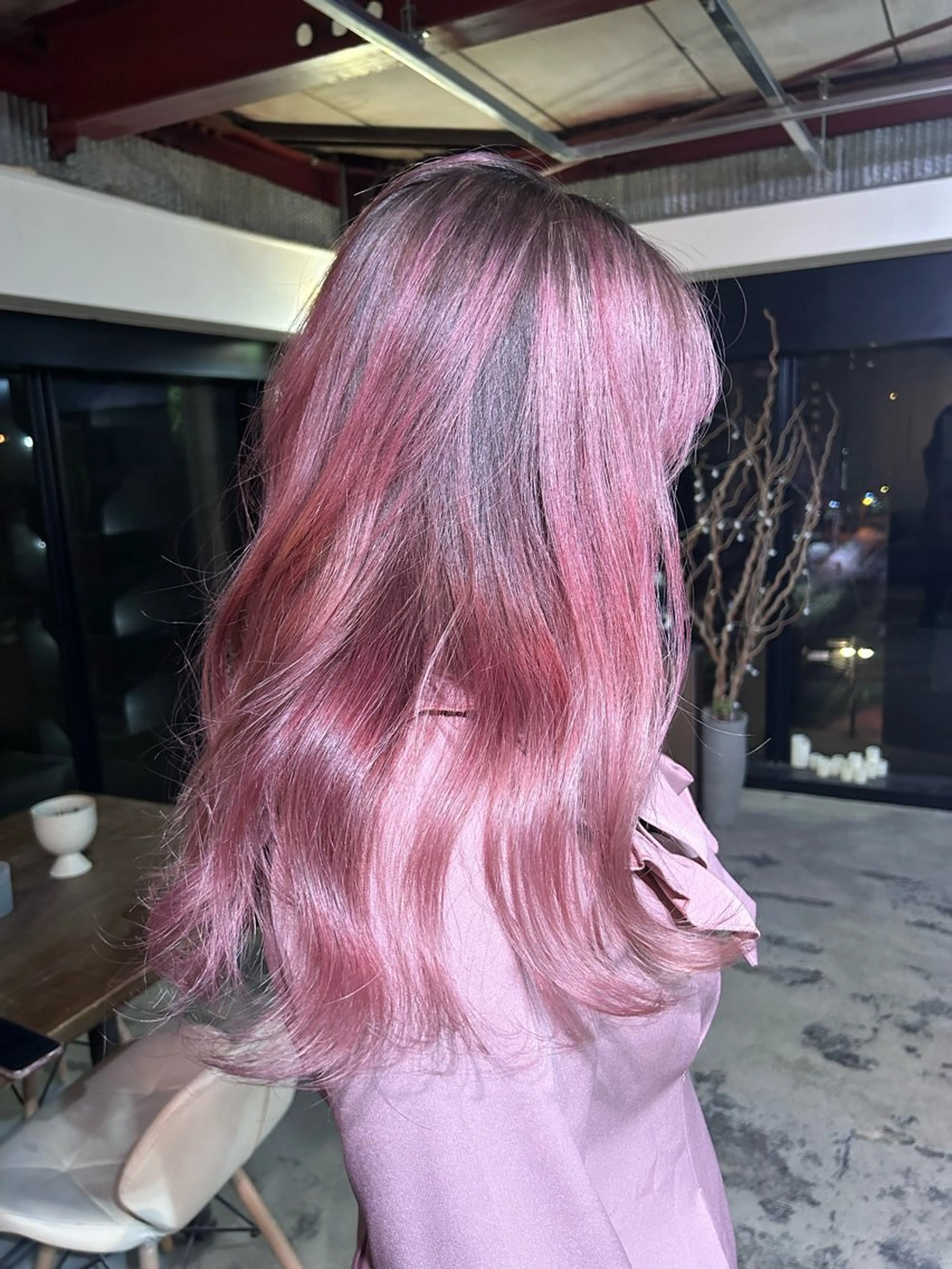 ロング カラー カット ヘアカラー トリートメント ダブルカラー/ 艶髪/SHISEIのヘアスタイル