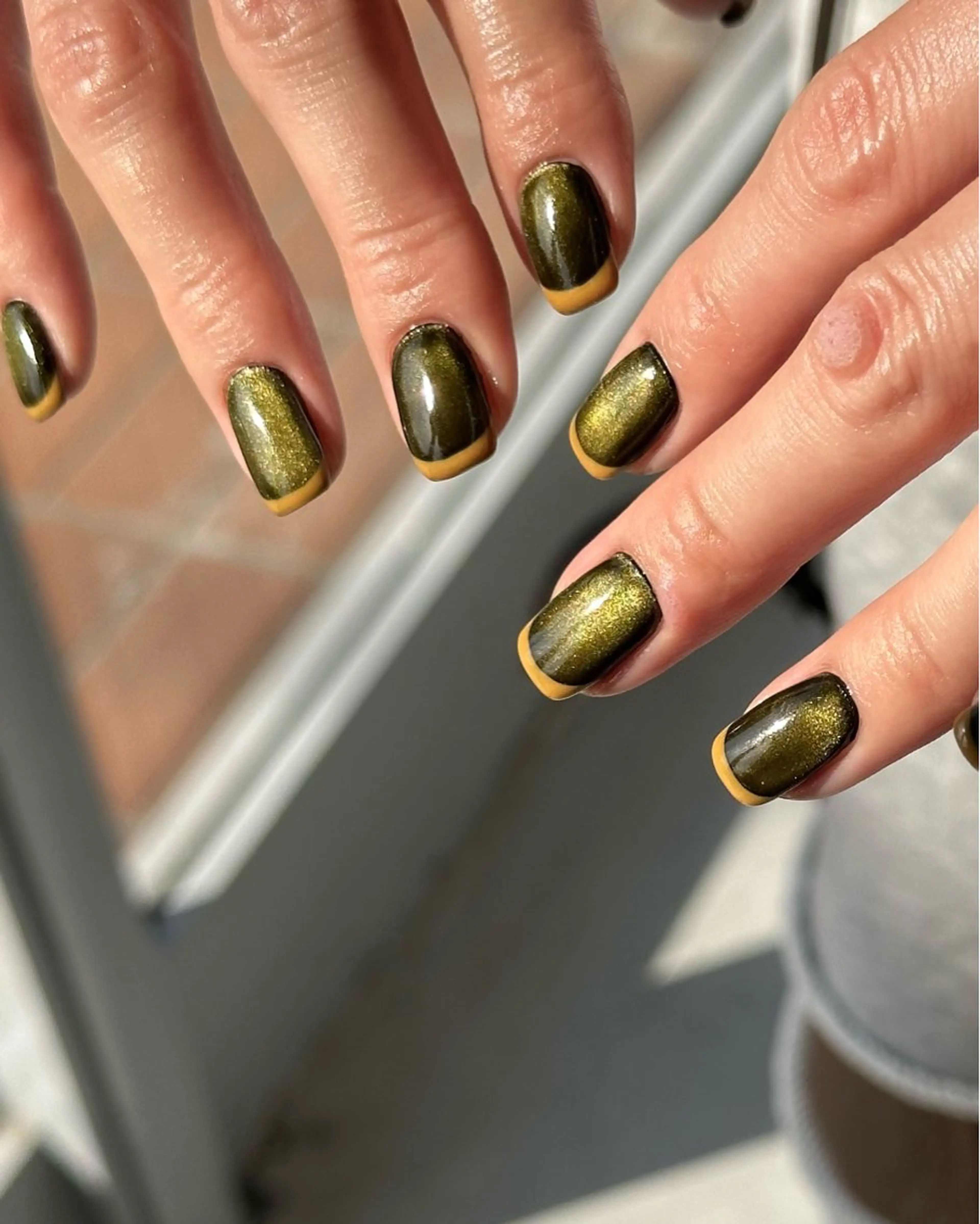 ネイル フレンチネイル マグネットネイル MISATO ネイリスト福岡/薬院のネイルデザイン