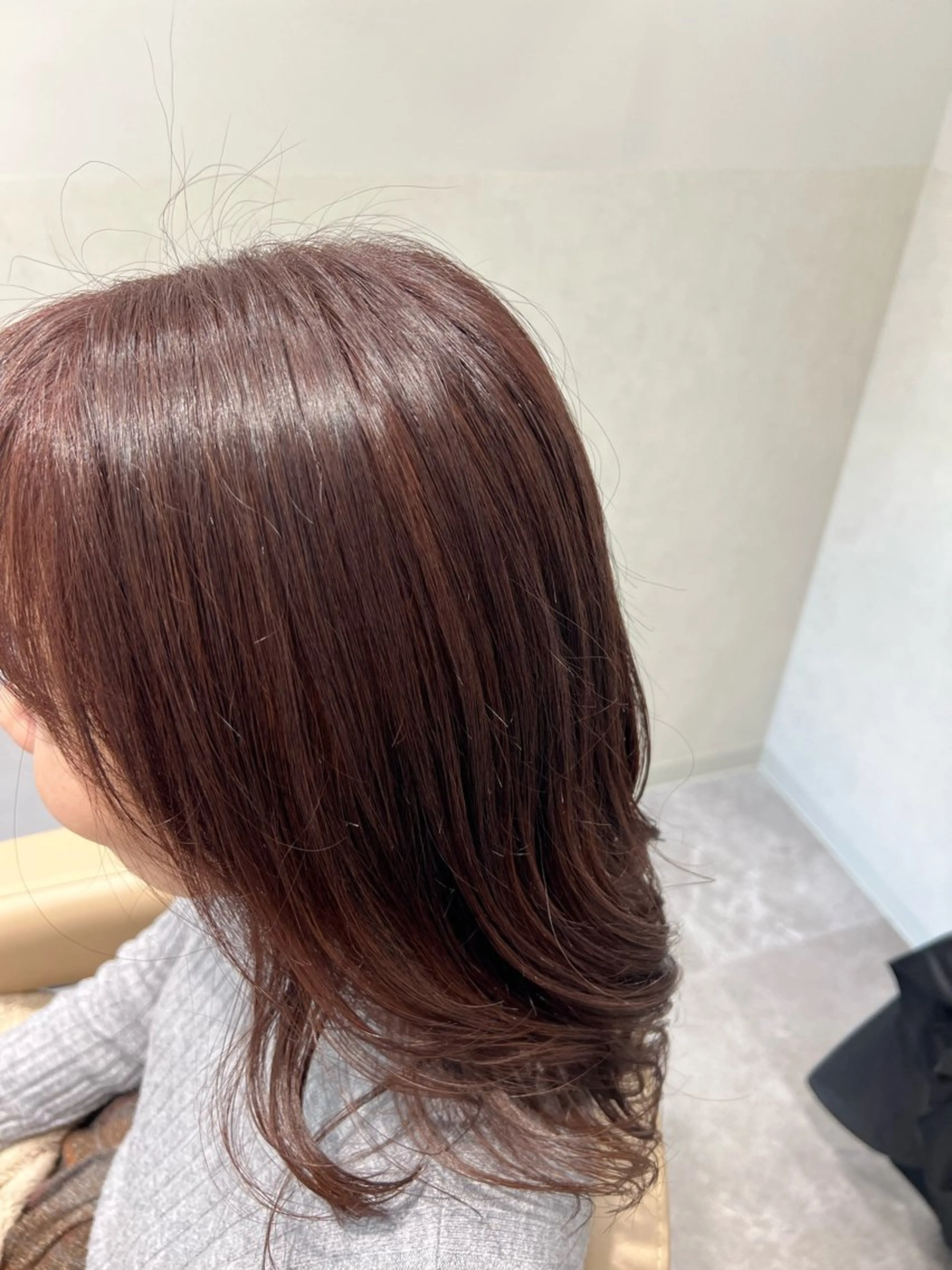 ミディアム カラー ピンクカラー カット ヘアカラー 🍇おぐら めぐみ🍇のヘアスタイル