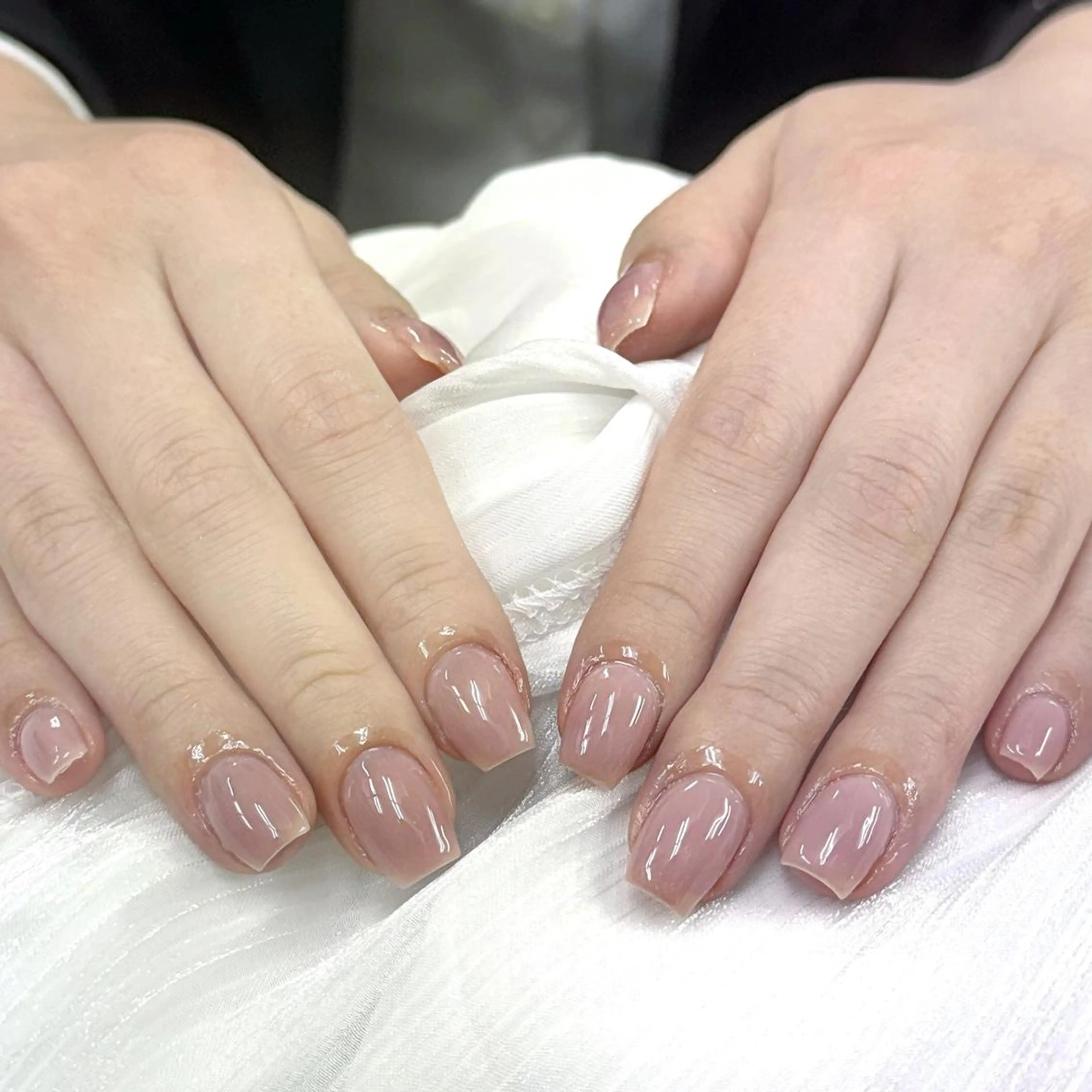 ネイル 🍑長さだし ワンホン💅モモコのネイルデザイン