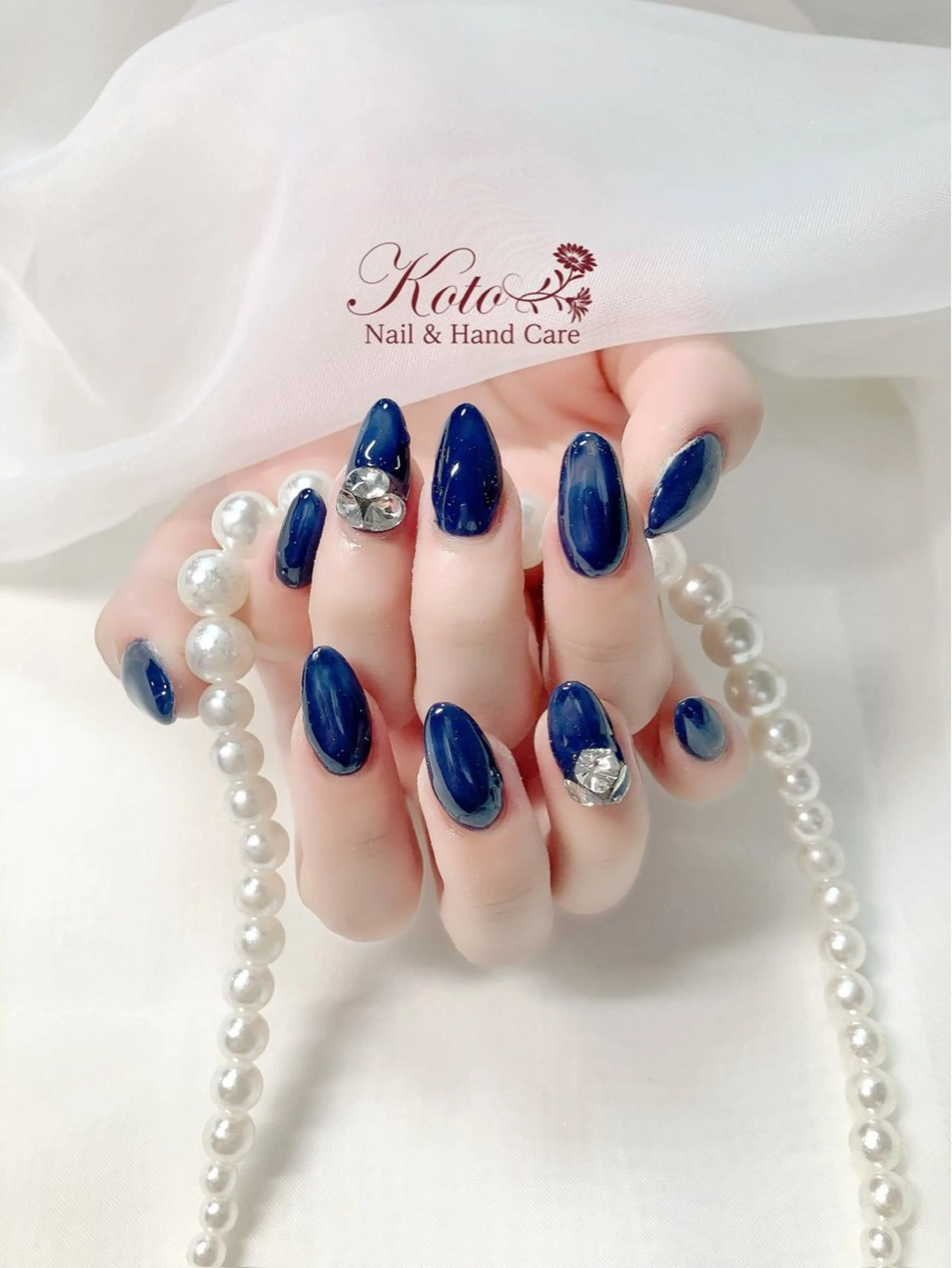 ネイル 長さ出し ジェルネイル 持ち込み ニュアンスネイル 赤色 ハンドネイル Nail Salon KOTOのネイルデザイン