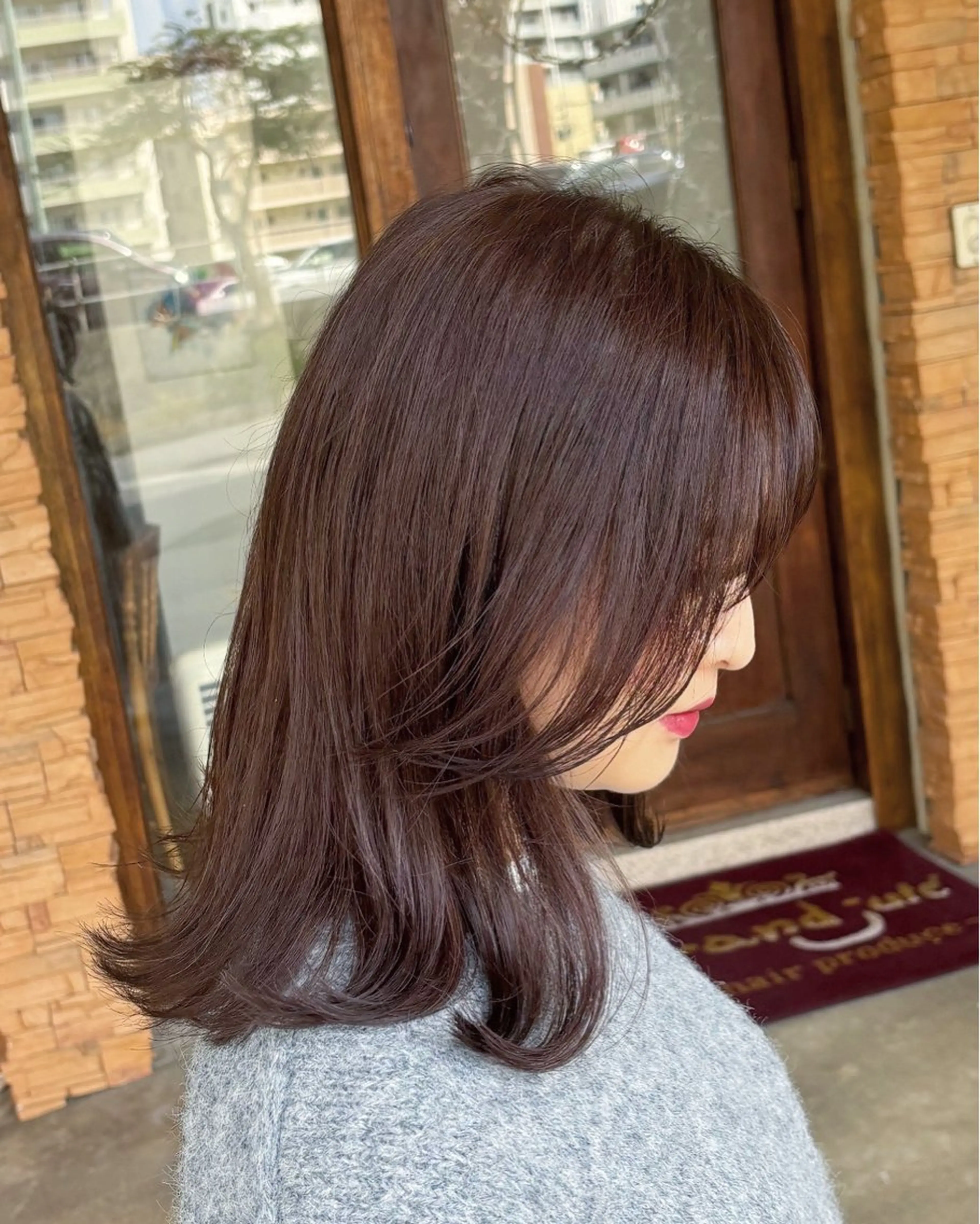 ミディアム カラー イルミナカラー カット ヘアカラー grand juteのヘアスタイル