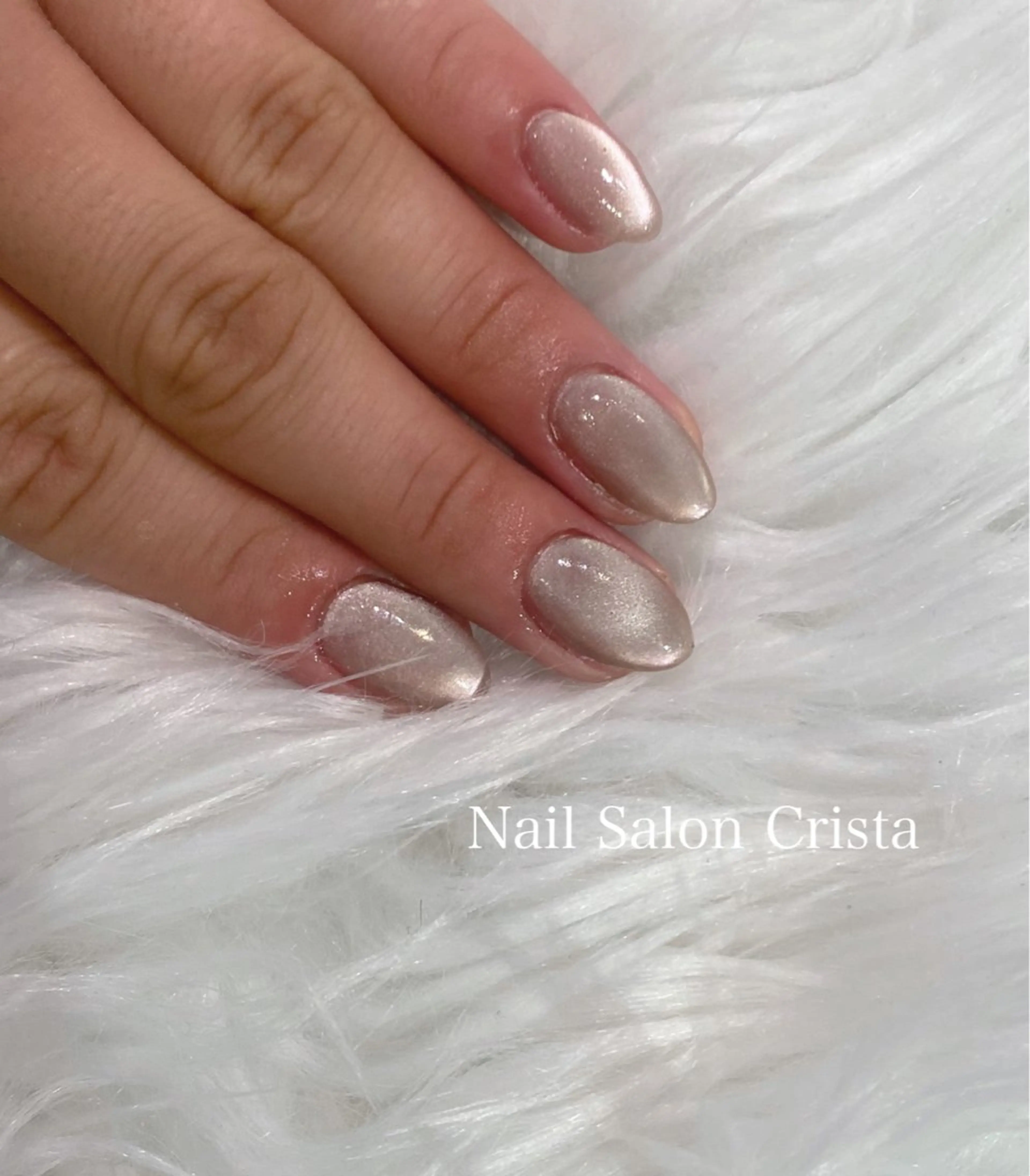 ネイル ジェルネイル マグネットネイル パラジェル ハンドネイル CRISTA MOMOのネイルデザイン