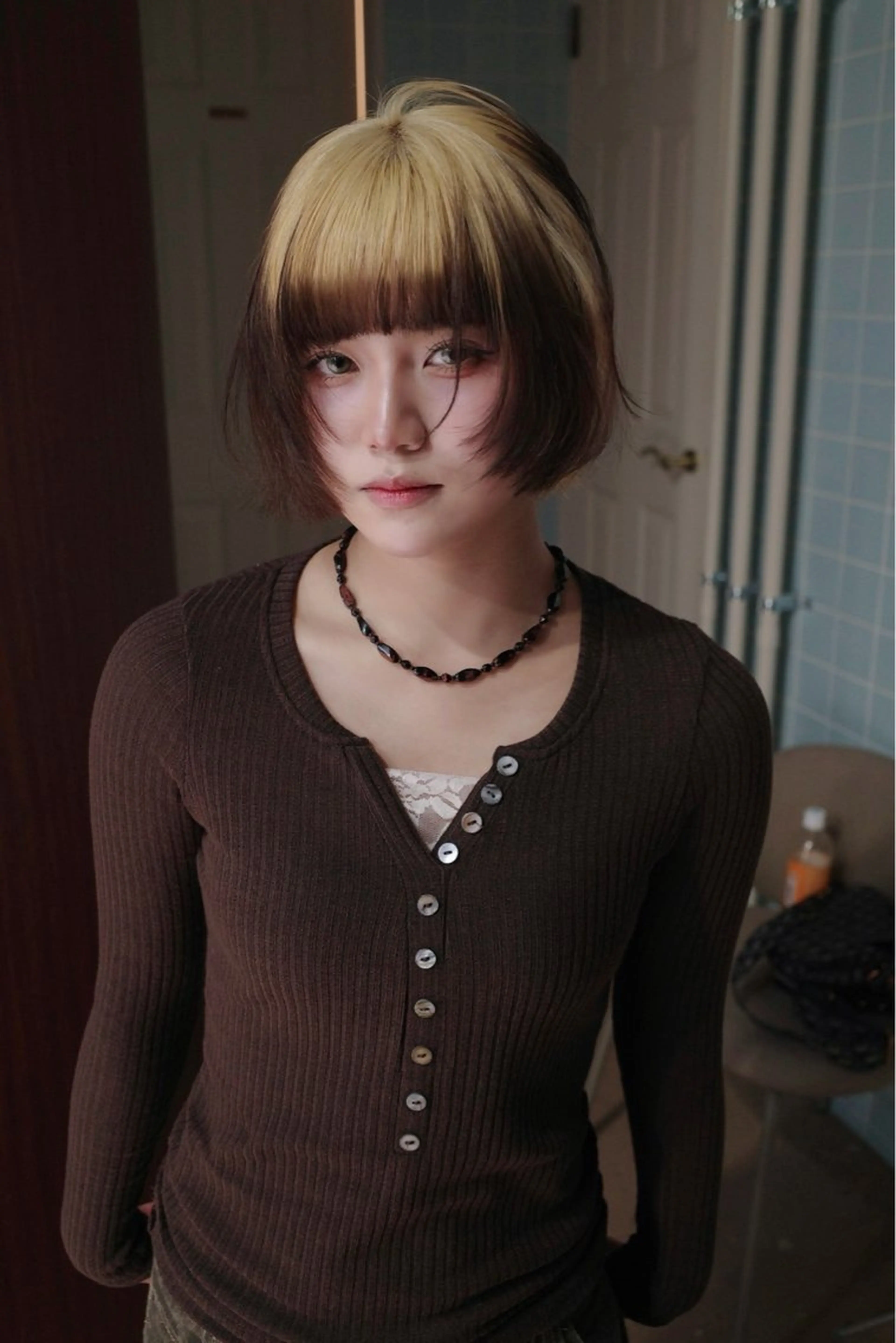 【ボブカット】+【ハイブリーチ(ブリーチ2回)】+【前処理付きケアカラー】+【5ステップ トリートメント】の写真