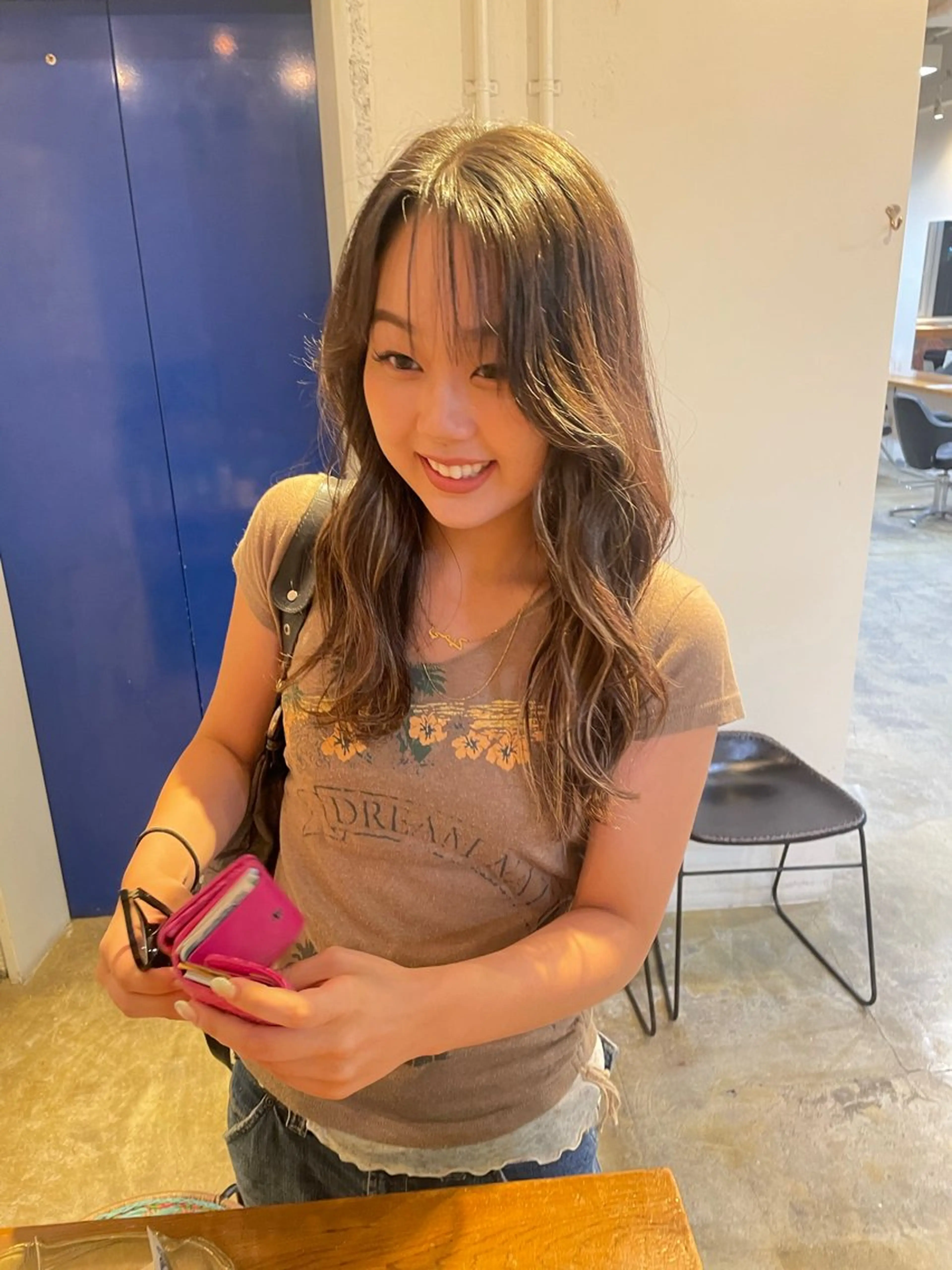 セミロング カラー 韓国ヘア/wカラー レイヤー/RIN🎀のヘアスタイル