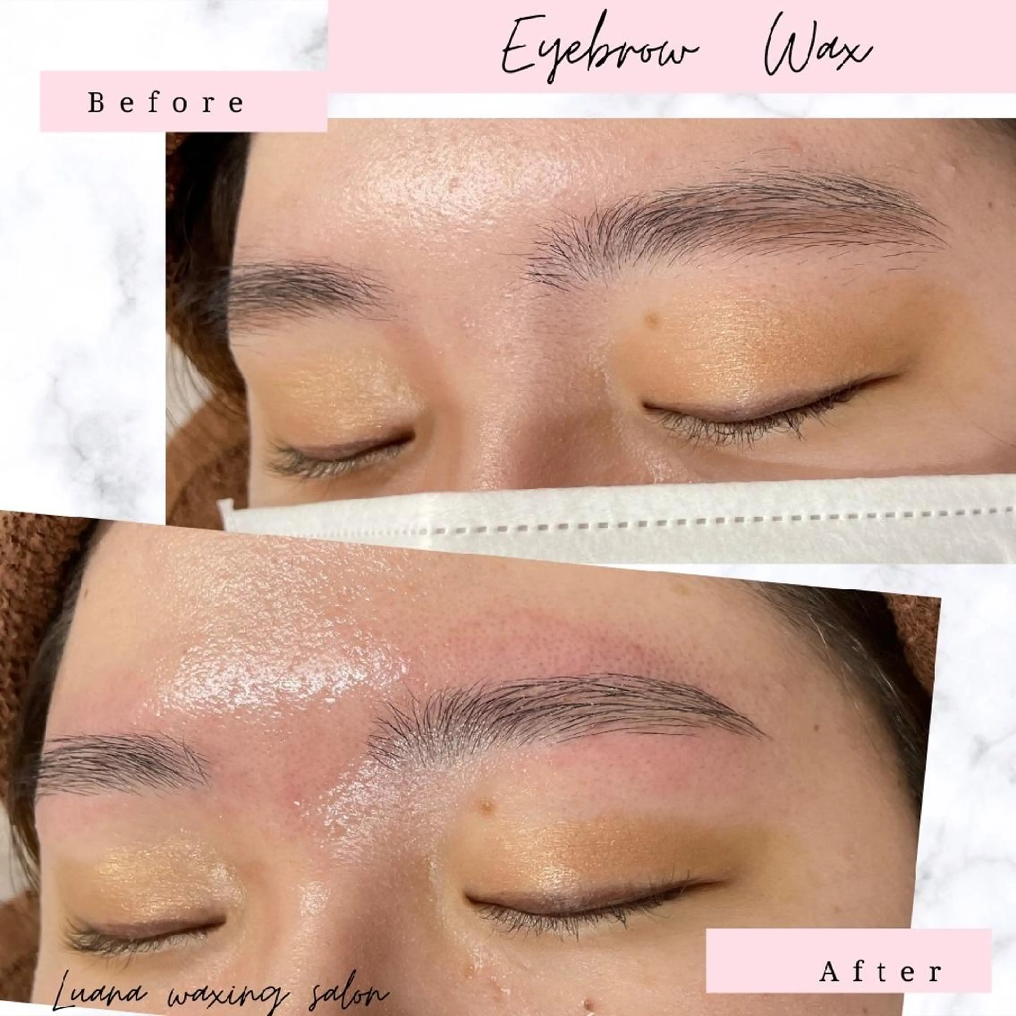 アイブロウ 眉毛ワックス脱毛 Luana wax 🐚根本のエステ・リラクイメージ