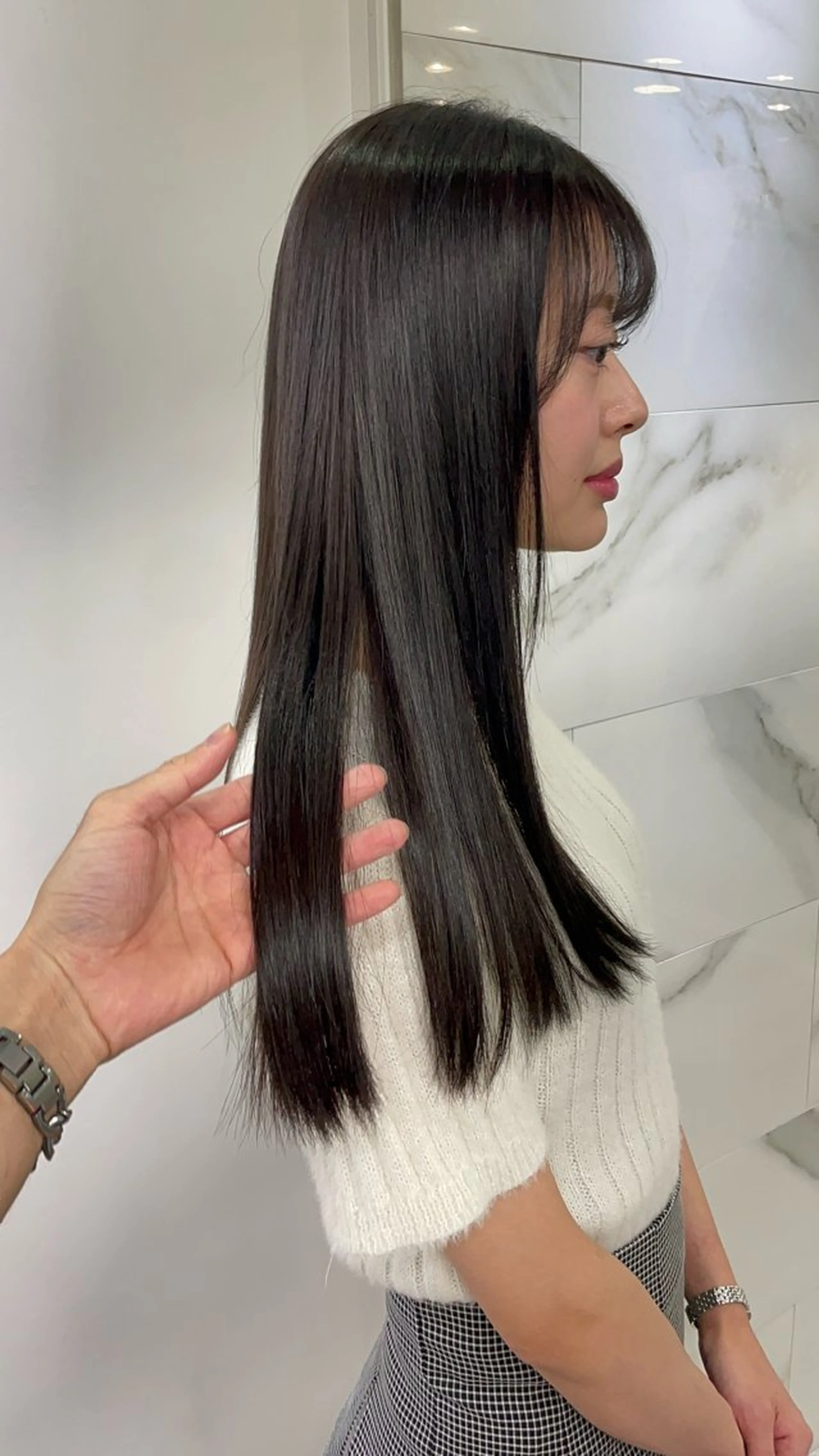 ロング ヘアカラー トリートメント 🖱️透明感カラー ×髪質改善Rikyuのヘアスタイル