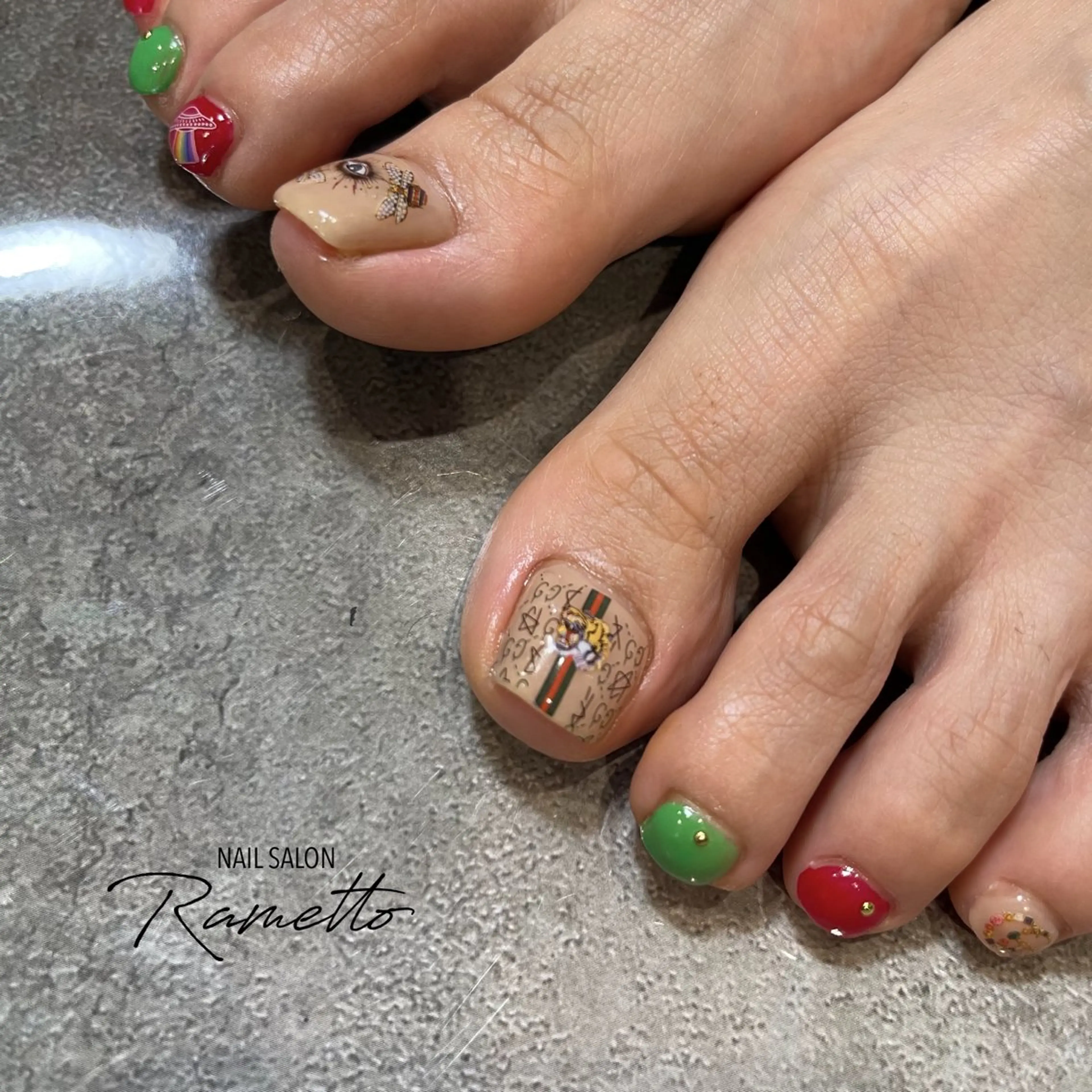 ネイル フットネイル NAILSALON Ramettoのネイルデザイン