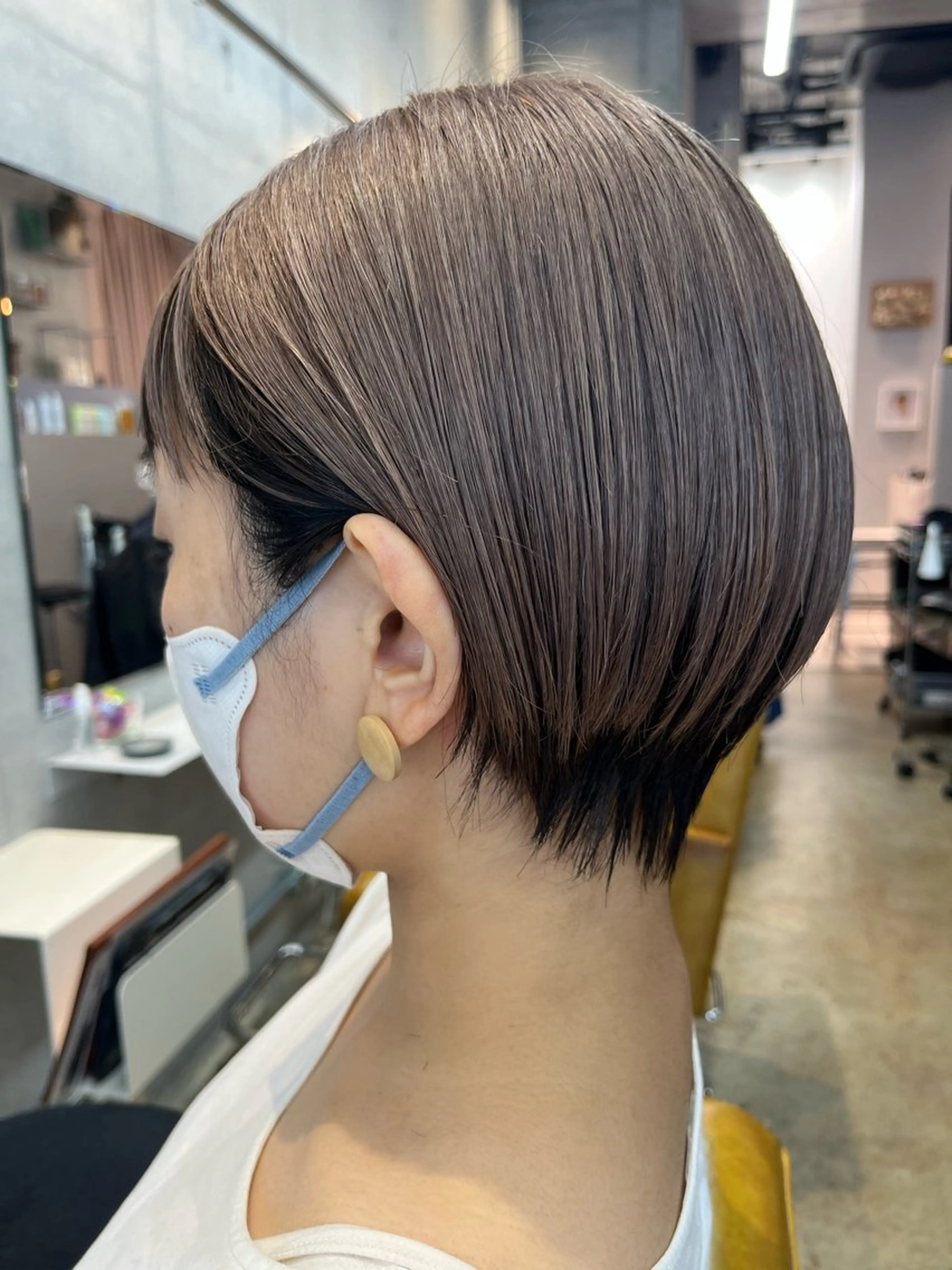 ショート カラー 縮毛矯正 ルーツカラー/ デザインカラー/井川のヘアスタイル