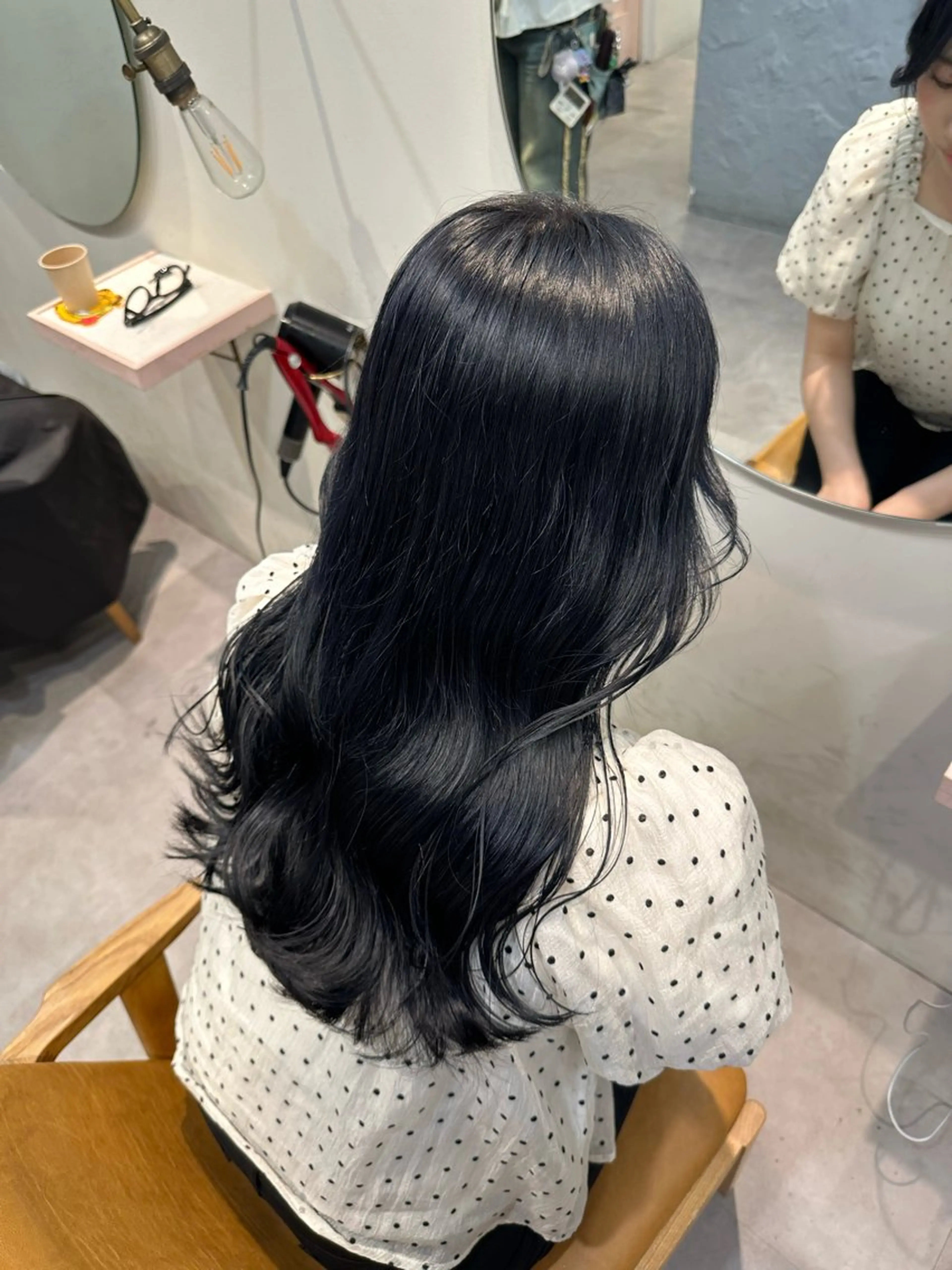 ロング カラー ヘアカラー HANAME 原宿美容室のヘアスタイル