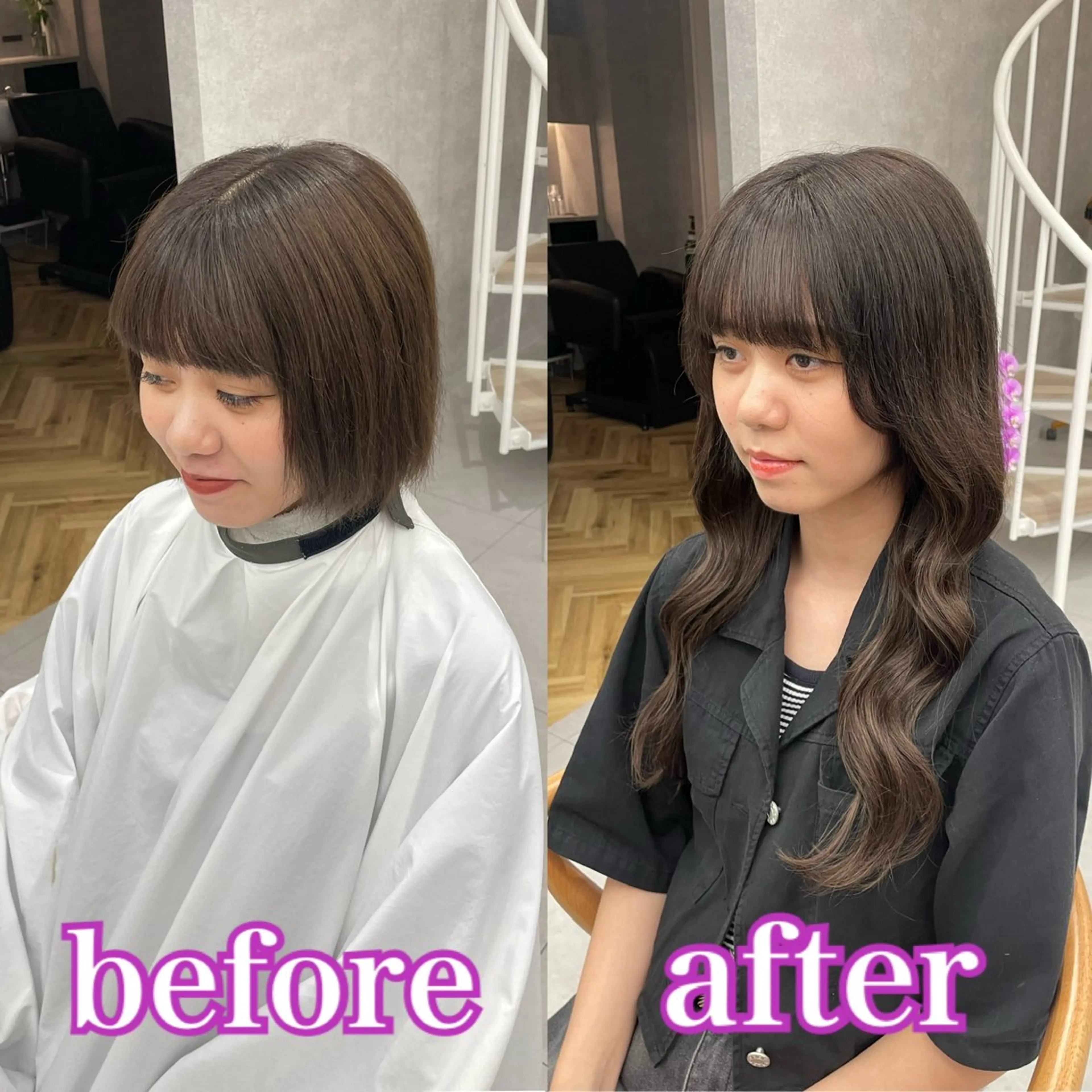 ショート カラー エクステ 望 吹のヘアスタイル