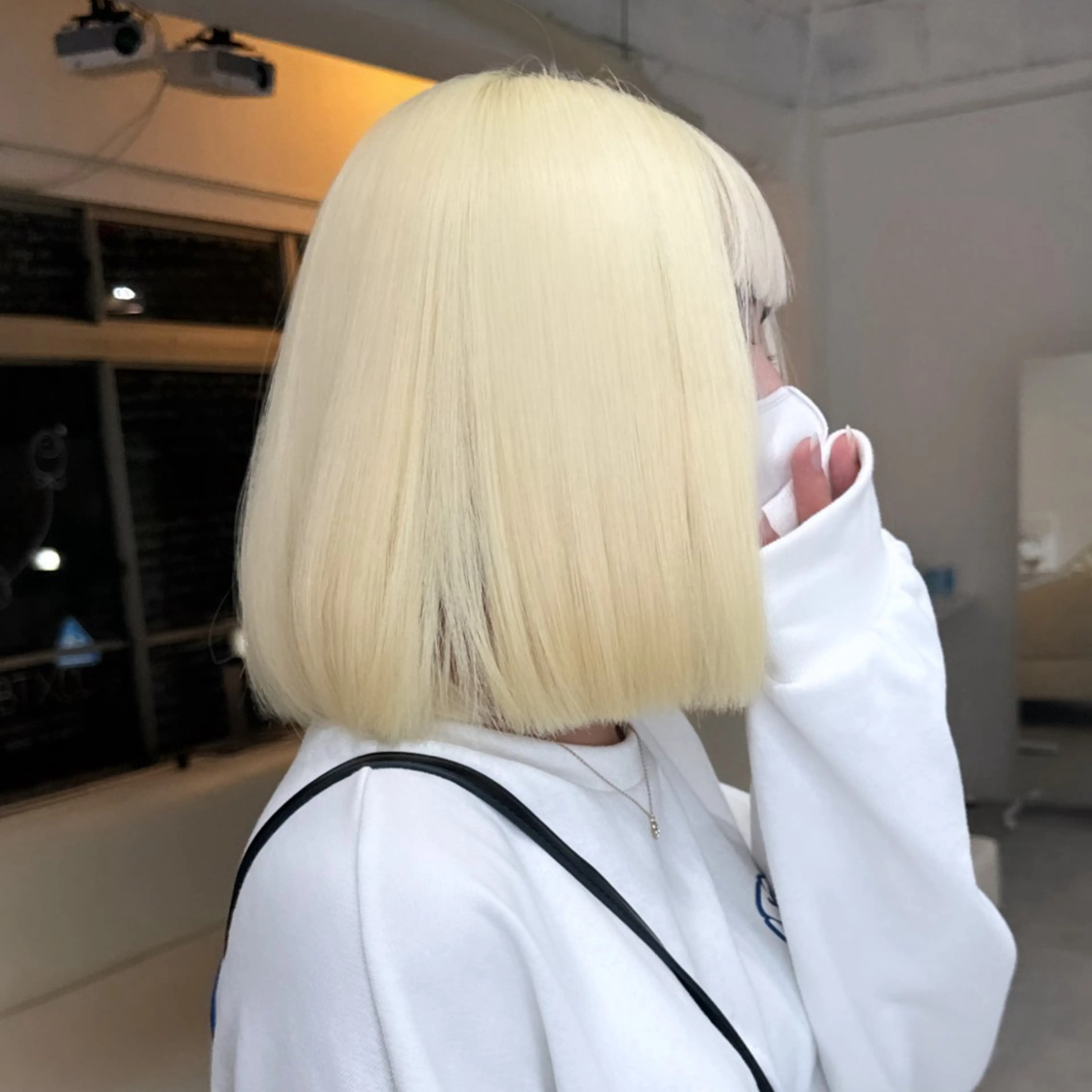 ミディアム カラー 抜きっぱなしブロンド ブロンド ホワイトブロンド ヘアカラー トリートメント tet 店長 RIKITOのヘアスタイル