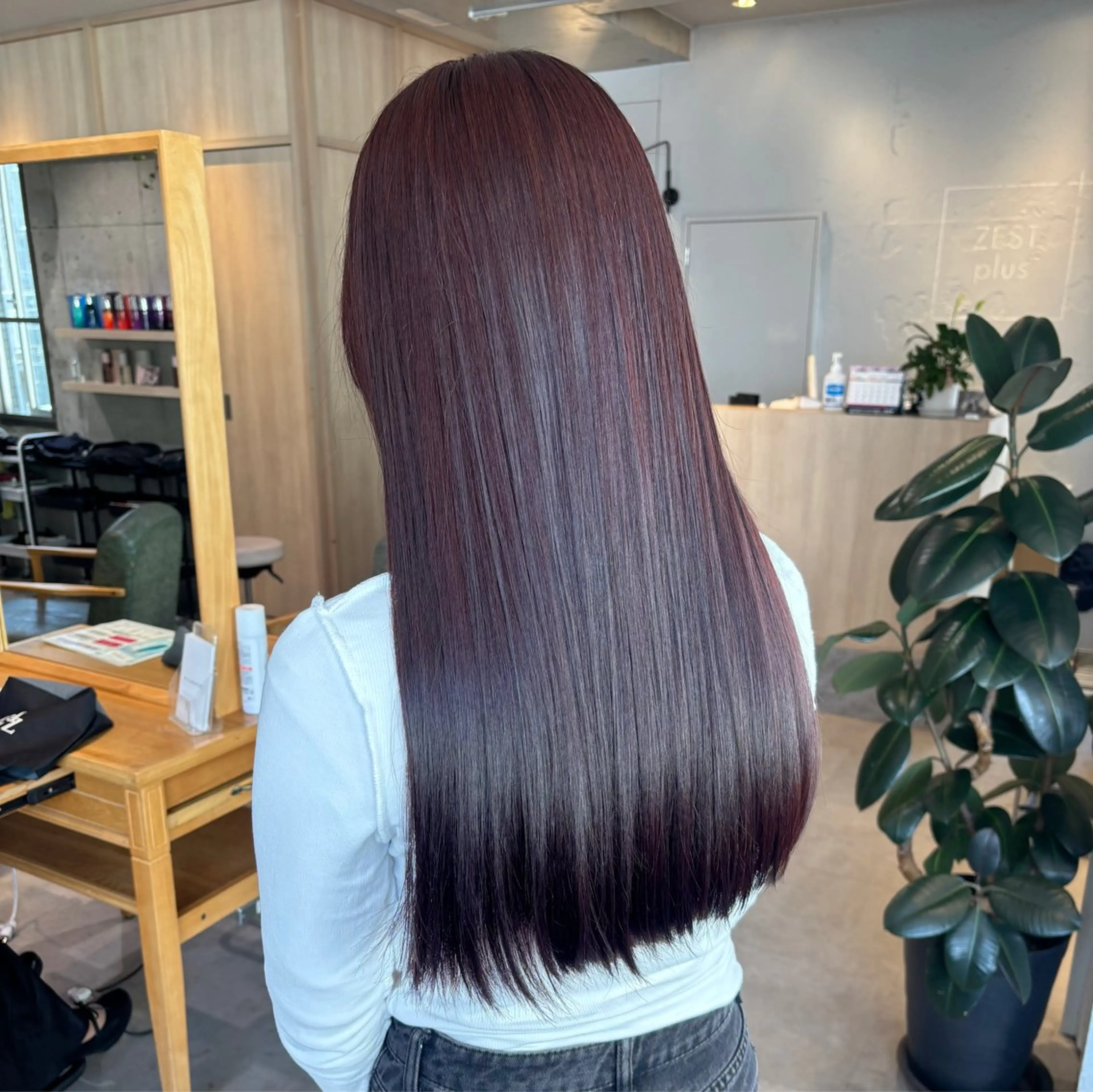 ロング カラー りあの🎀 /暖色カラー🍒のヘアスタイル