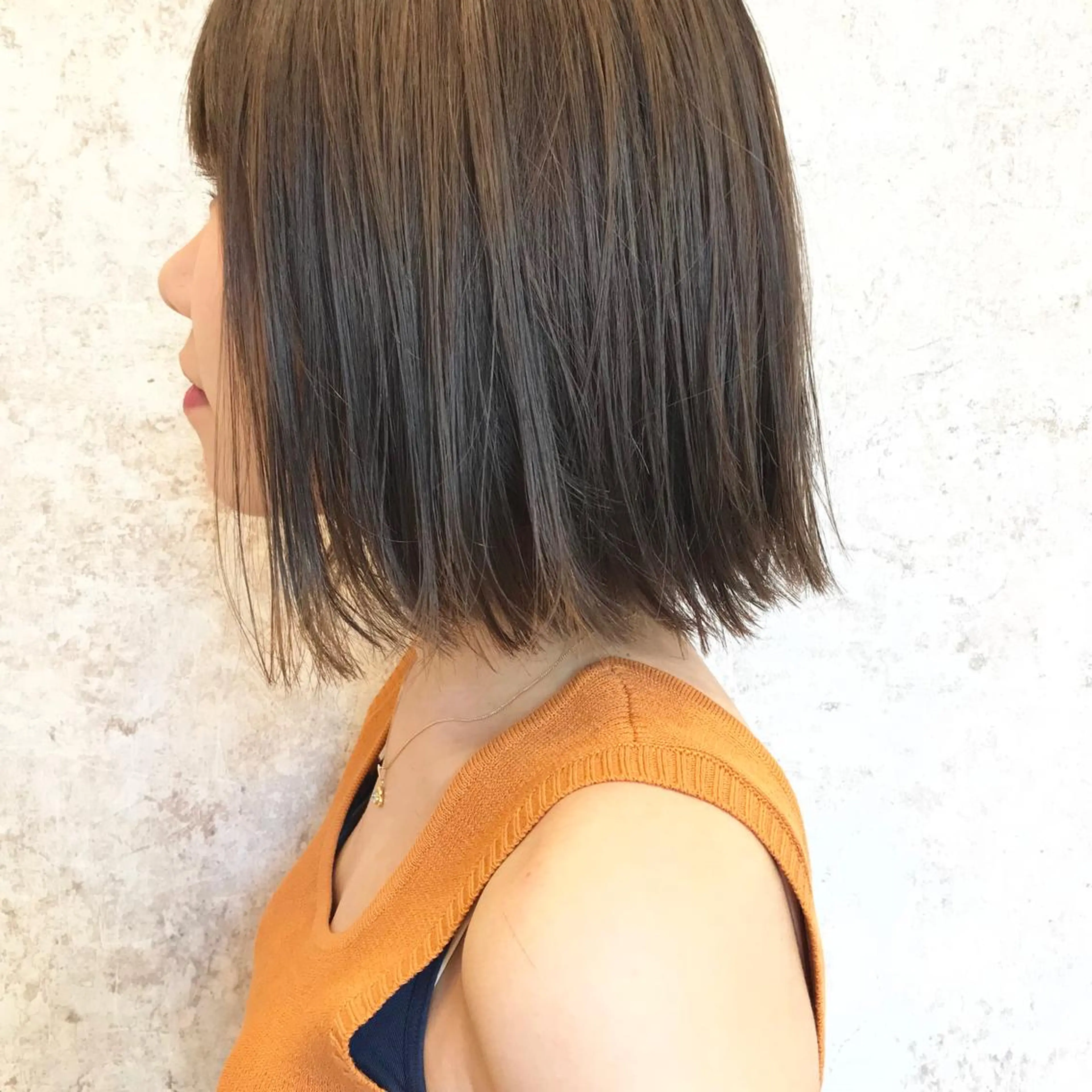 ミディアム カラー ベージュカラー HARUNA/ミセス 大人ショートヘアのヘアスタイル