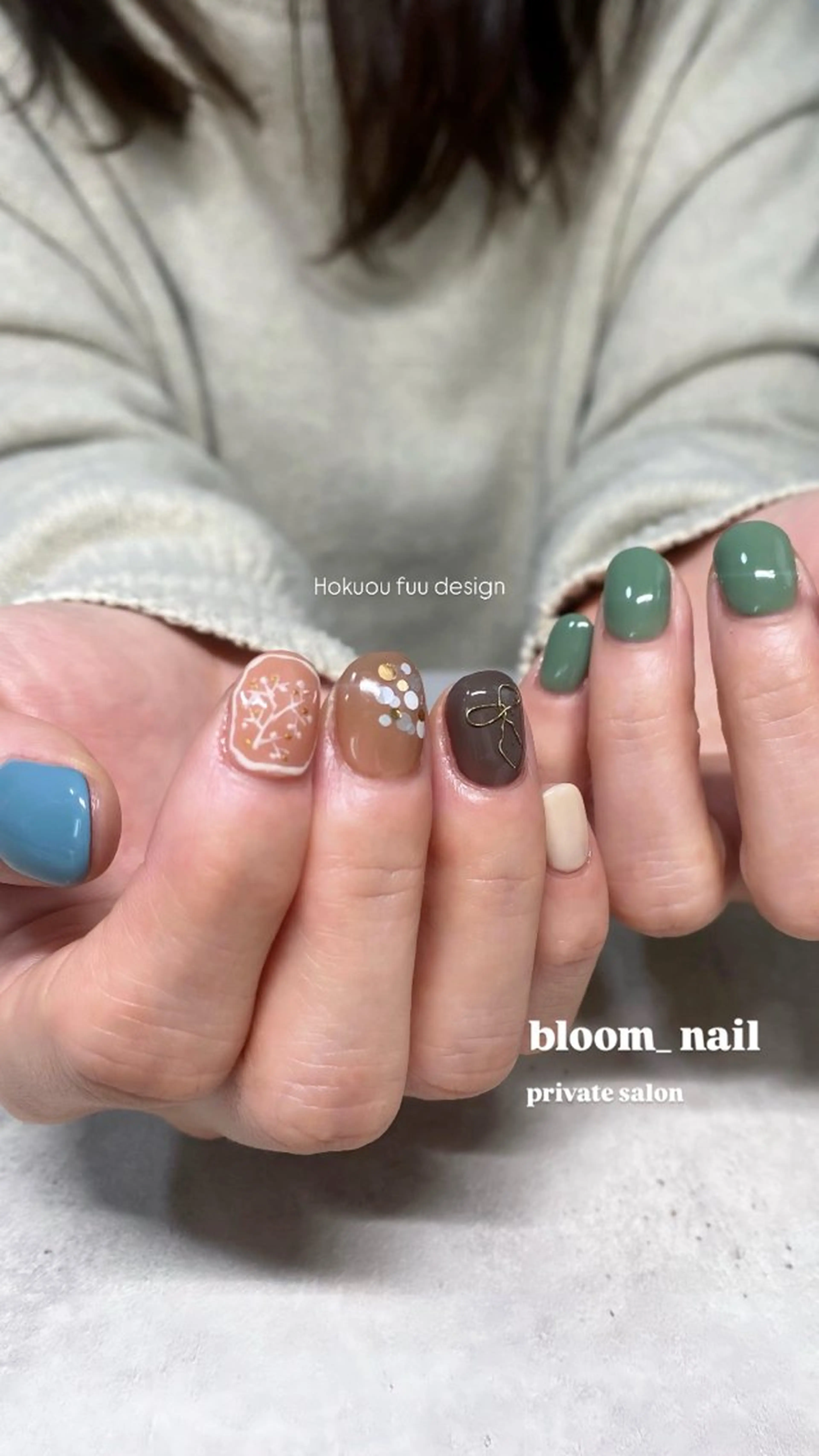 ネイル ジェルネイル ホログラムネイル マグネットネイル マットネイル ミラーネイル bloom_ nailのネイルデザイン