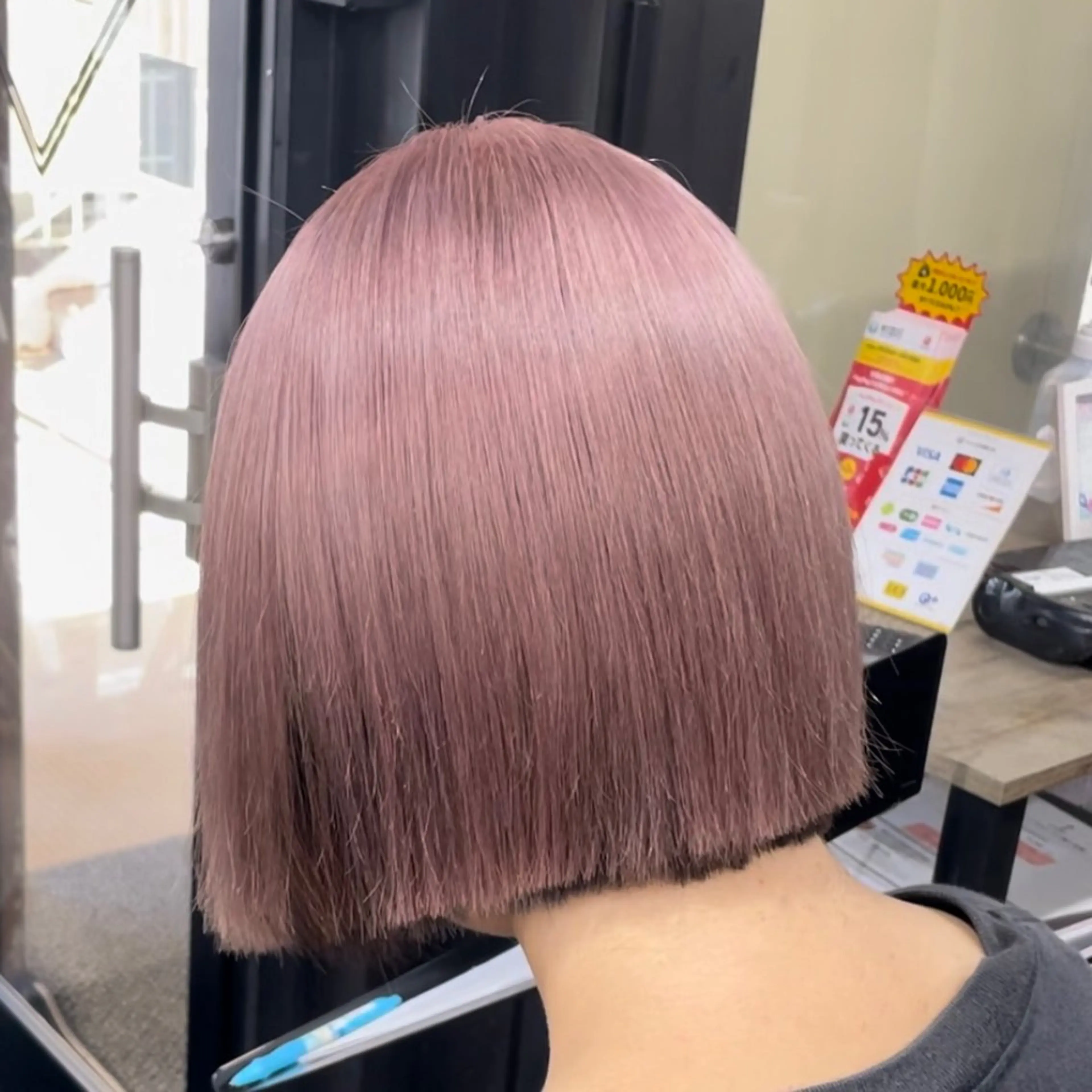 ミディアム カラー ヘアカラー トリートメント 🧸赤み消し🐾 ラベンダ/ミルクティのヘアスタイル